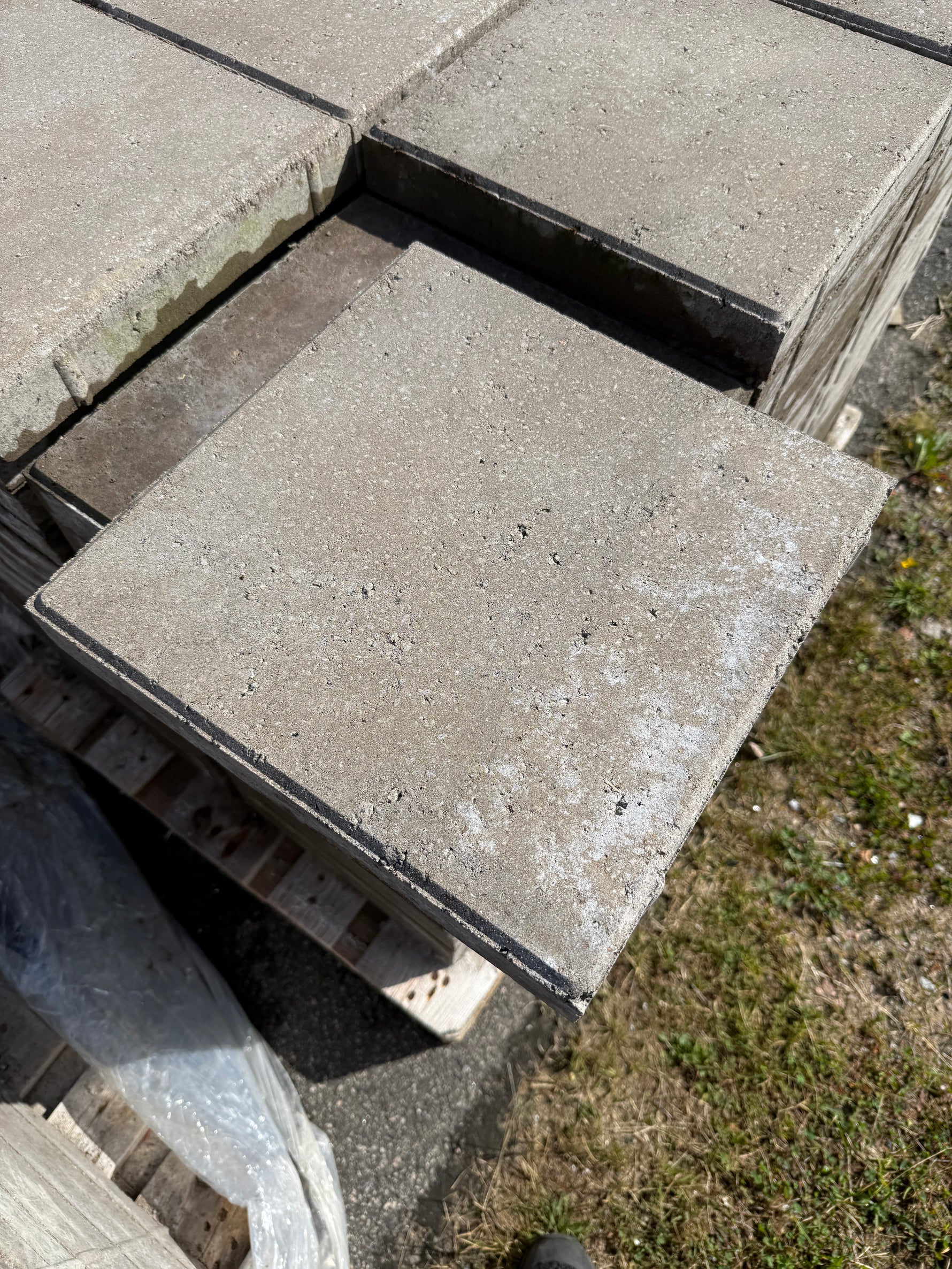 Marksten S:t Eriks 50x350x350 mm – Slät Grå