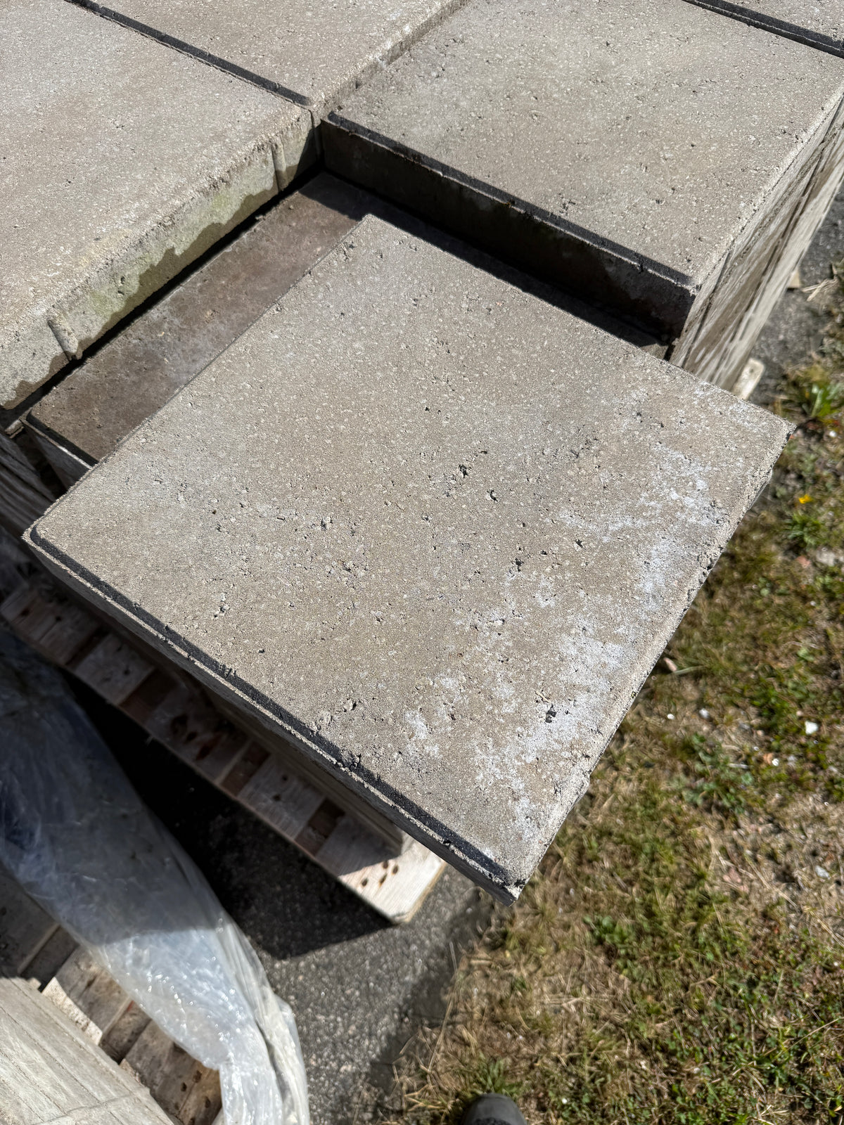 Marksten S:t Eriks 50x350x350 mm – Slät Grå