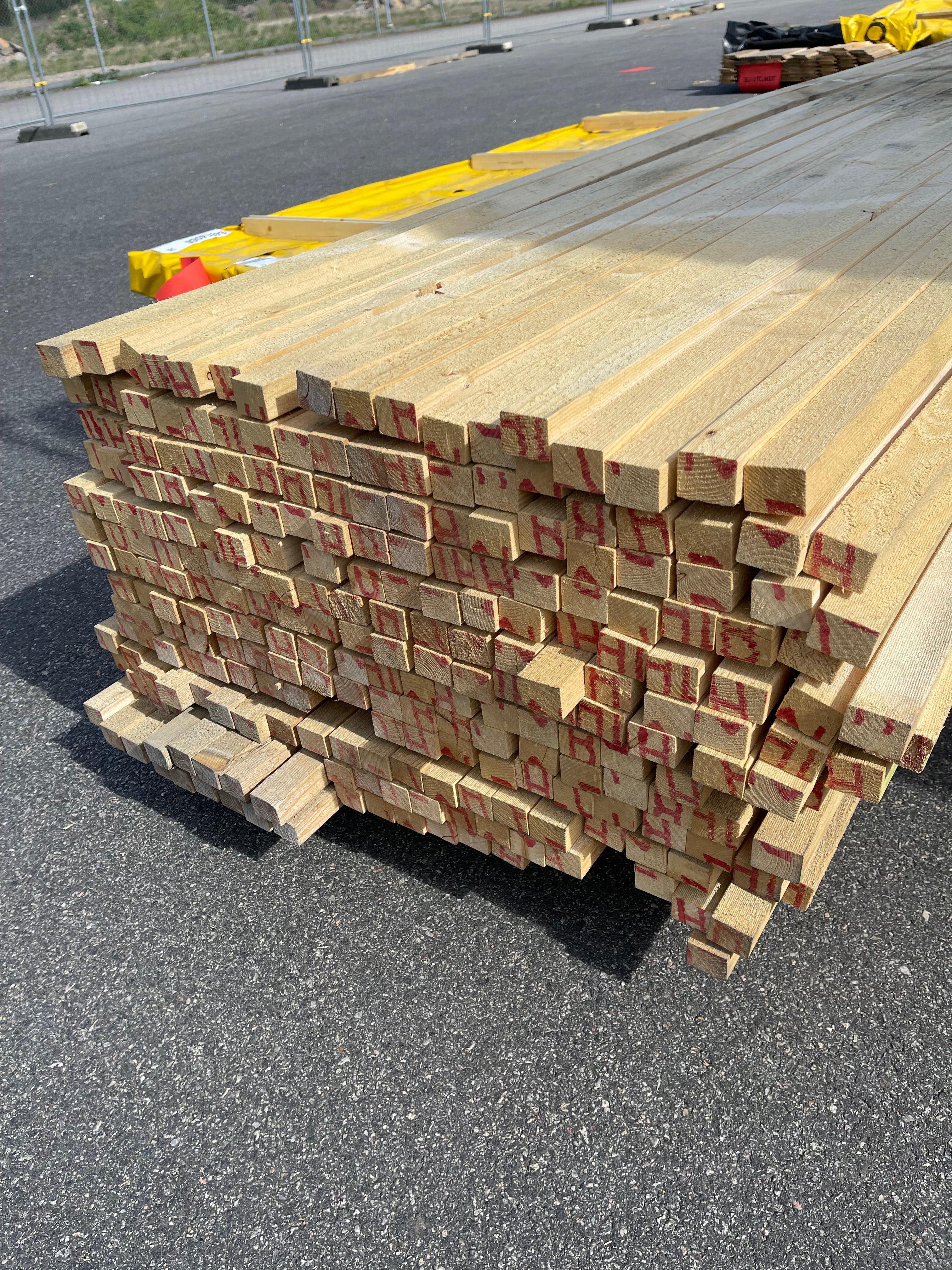 Paket Läkt 30x38 mm – 5,40 m – 256 st – Gran Ohyvlad