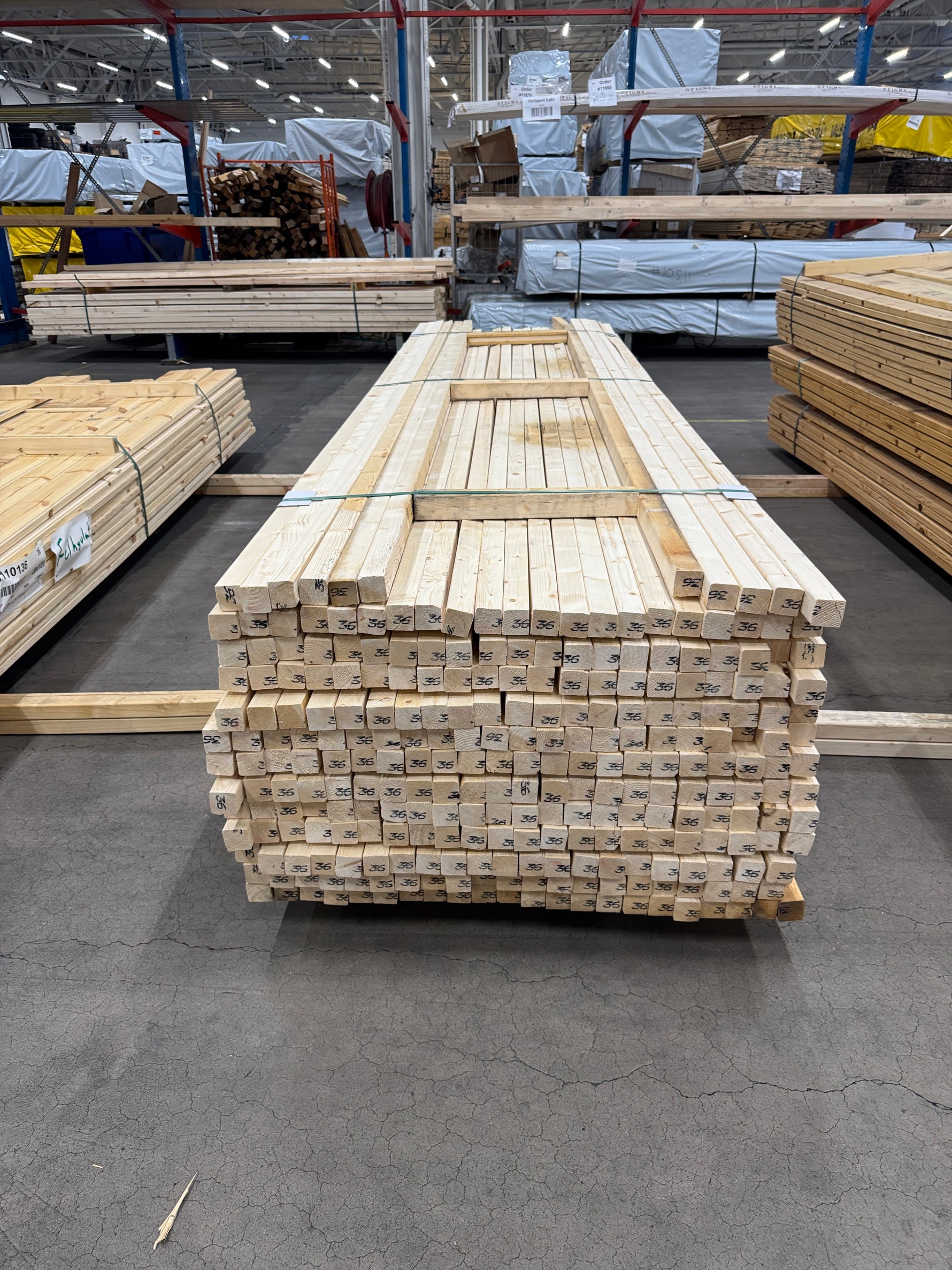 Paket Reglar 45x45mm, 3,60m, 263st