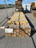 Paket Tryckimpregnerad Rillad Trall 28x120mm 3,90–4,20m 144st Väderbitet