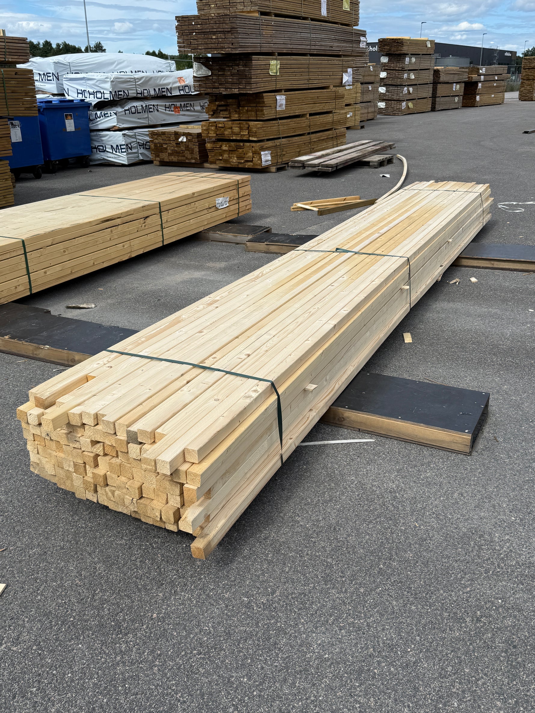 Paket Reglar 45x45 mm – 112 st (5,40 m, Gran)