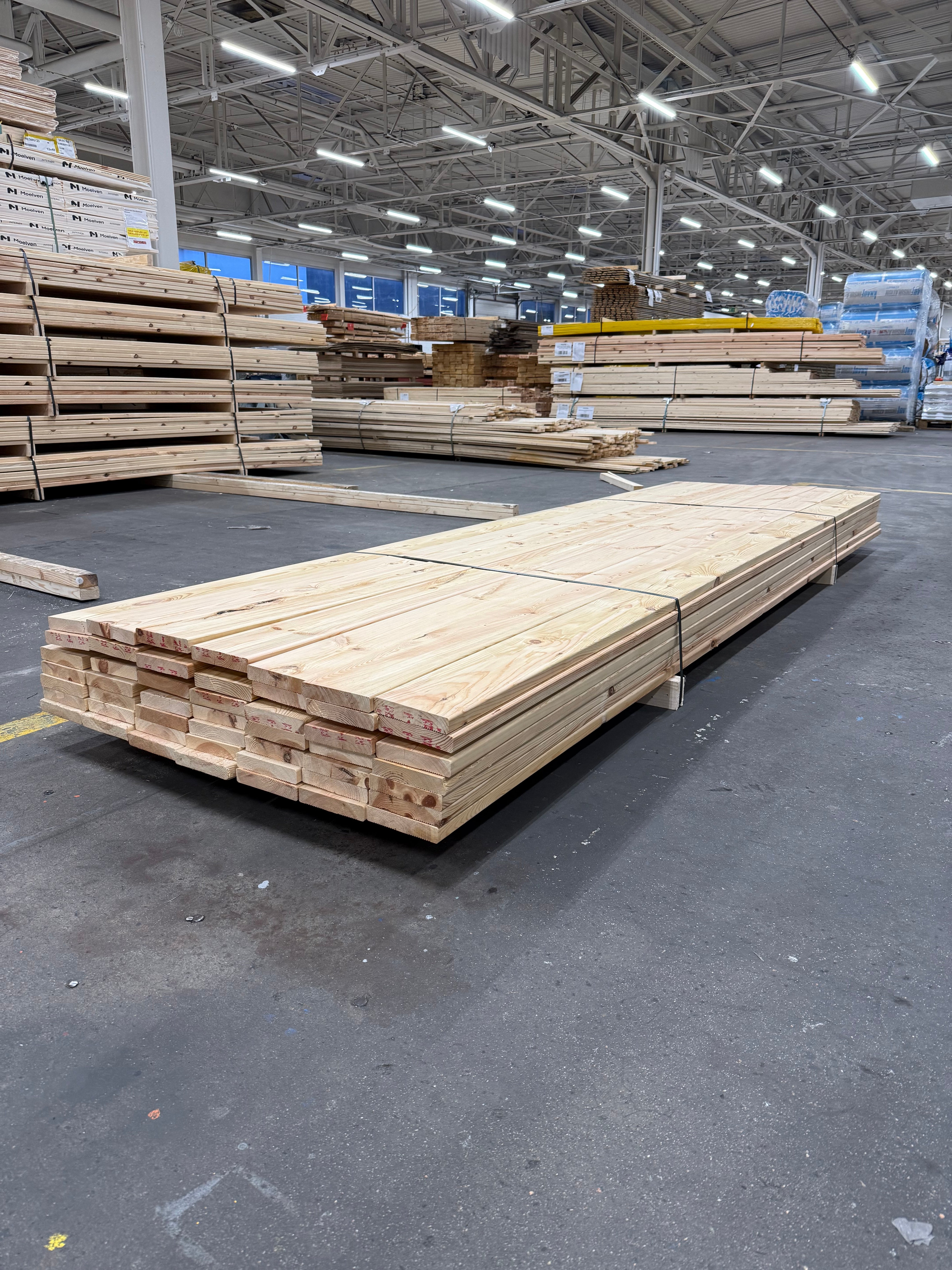 Paket Hyvlade Brädor 27x145mm 4.80m- 48st (Furu) B- sortering