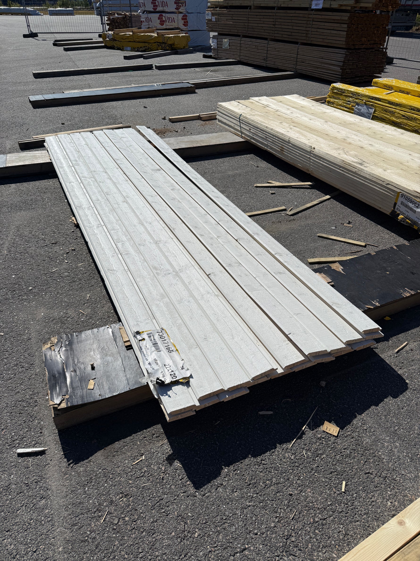 Paket Dubbelfas Fals 22x120mm 3,60m 19st- Mellanstruken