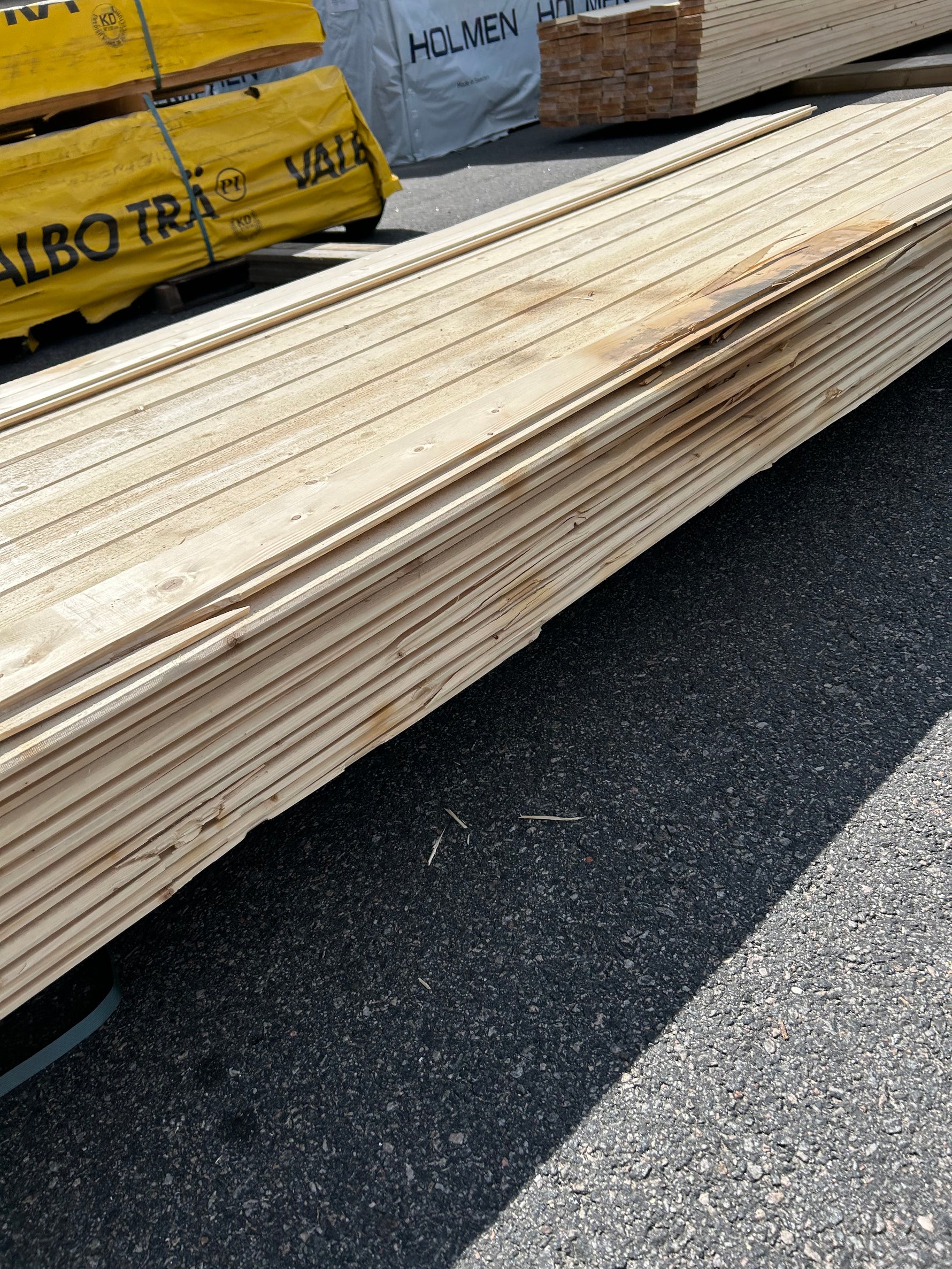 Paket Dubbelfas Halvspont 22x120mm 4,20m 76st Obehandlad