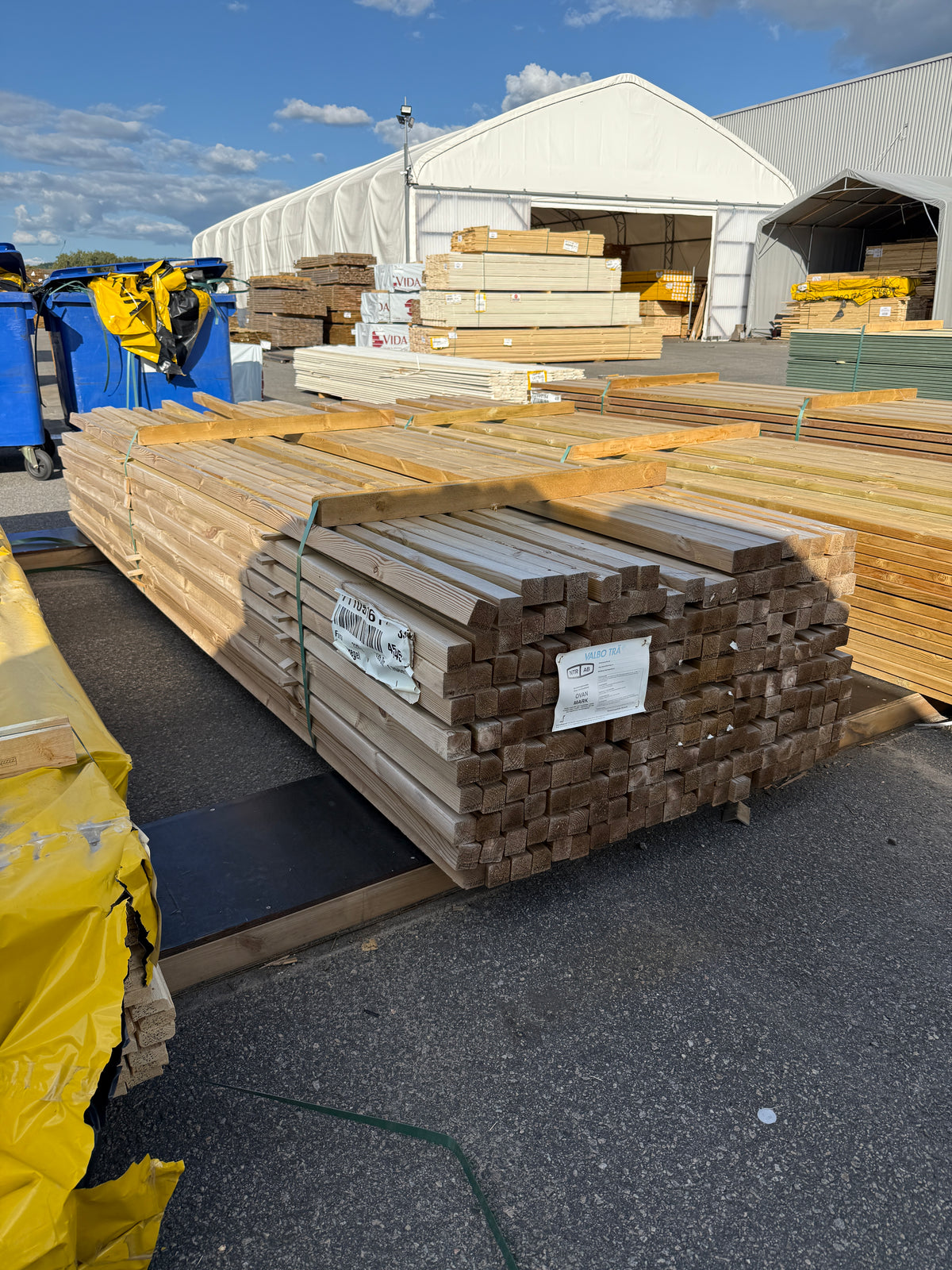 Paket Tryckimpregnerade Reglar 45x45mm – 214st, 3,30m
