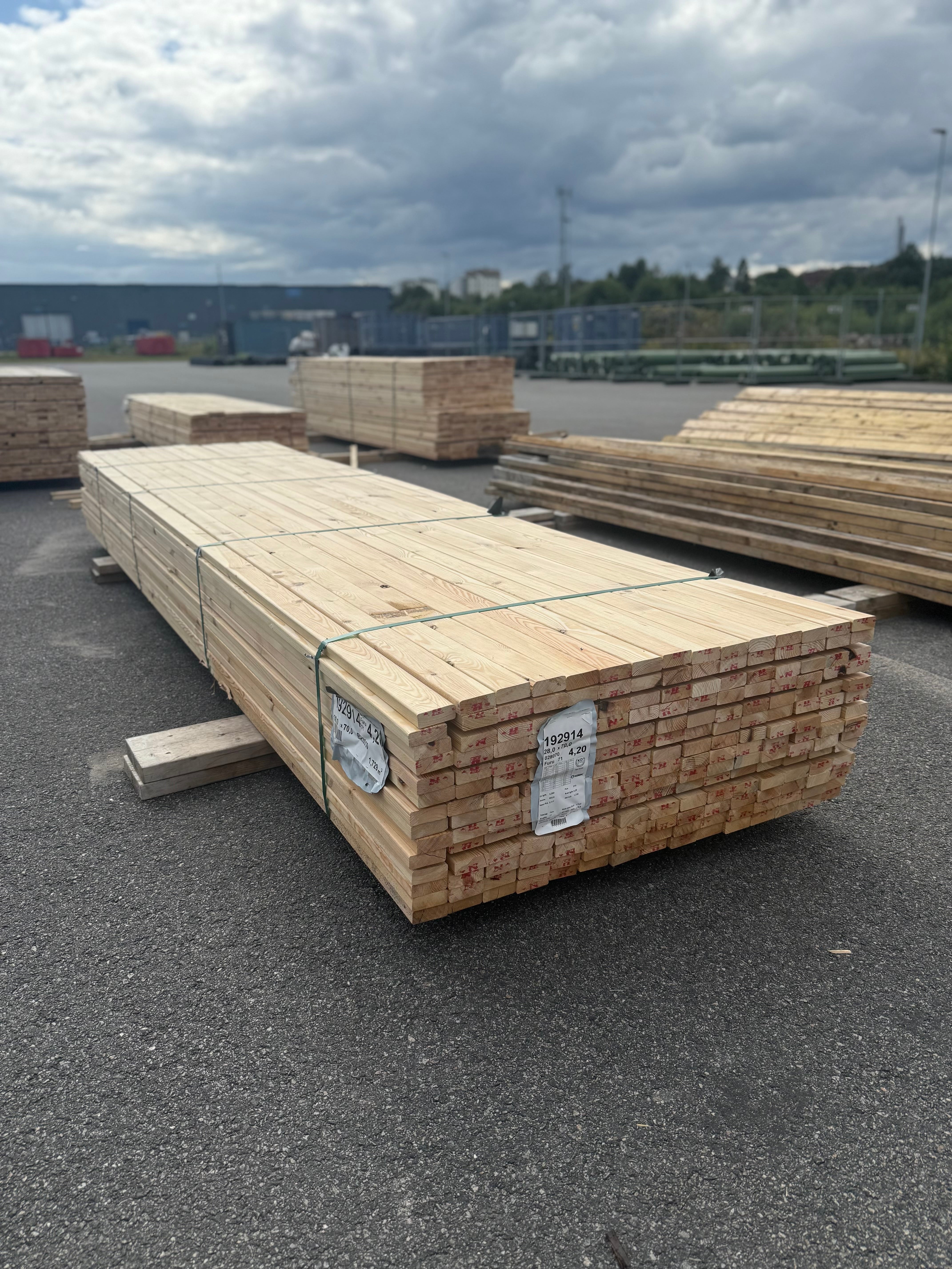 Paket 28x70mm, 4.20m 210st furu