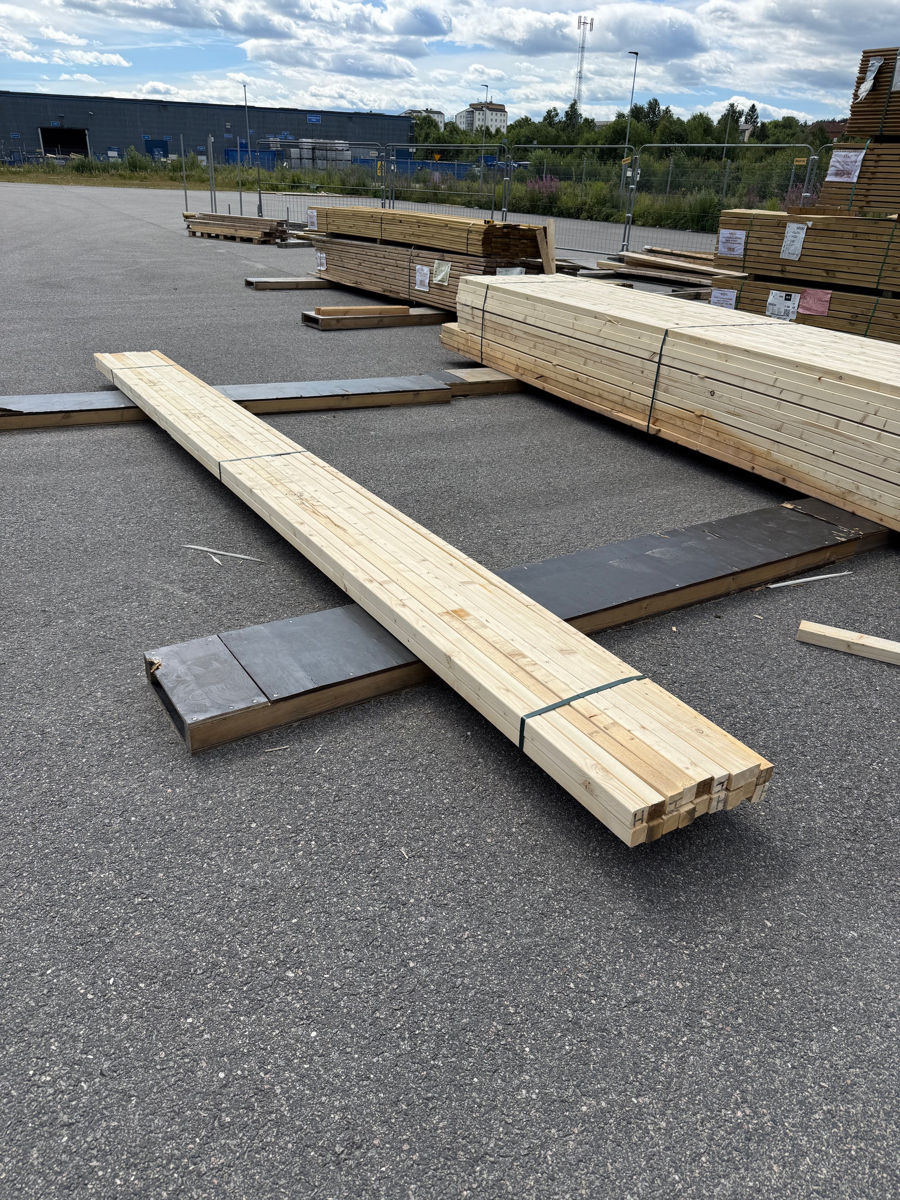 Paket Reglar 45x45 mm – 18 st (5,10 m, Gran)