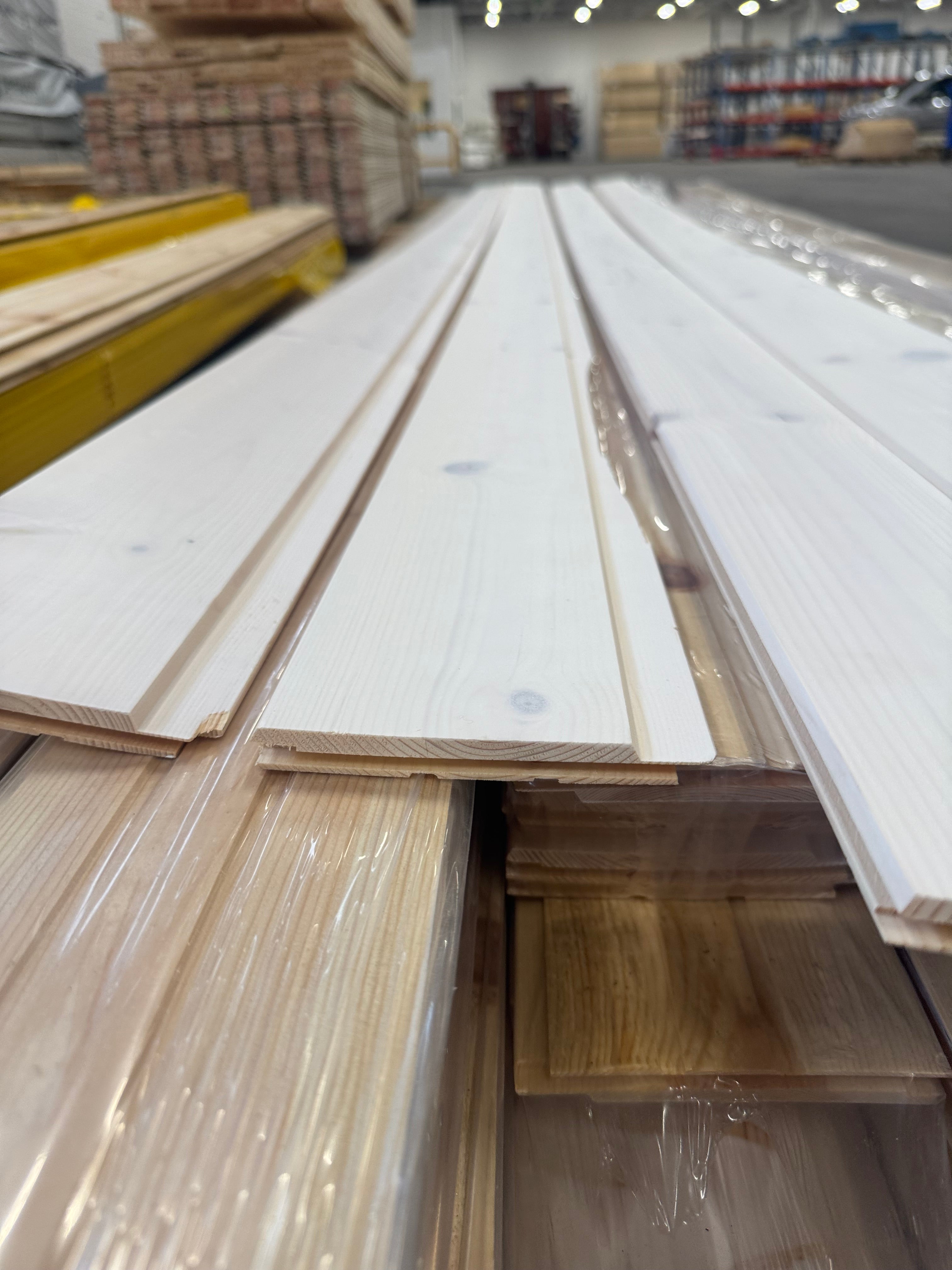 Paket Innerpanel Spårpanel 13x120mm – Skadat (Vitlaserad Ekonomi)