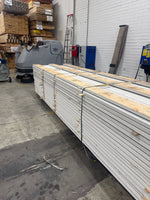 Paket Finsågad Panel 28x145mm- 4.20m, 129st vit/ljusgrå - Spirec