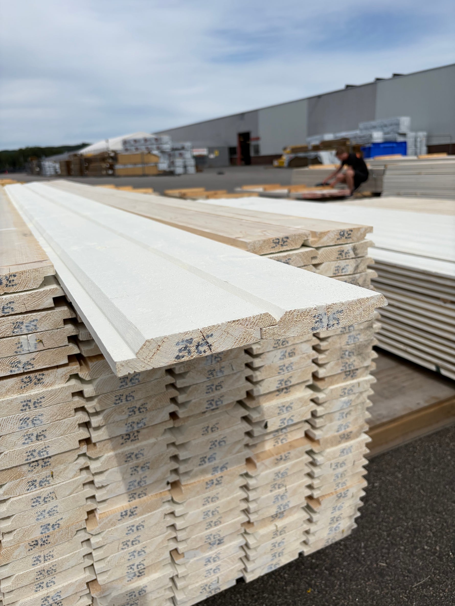 Paket Ytterpanel Dubbelfas Halvspont 22x120mm, 225st 3.60m Mellanstruken&nbsp;