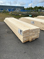 Paket Finsågade Brädor 22x170 mm – 4,20–5,40 m (Andra sortering)