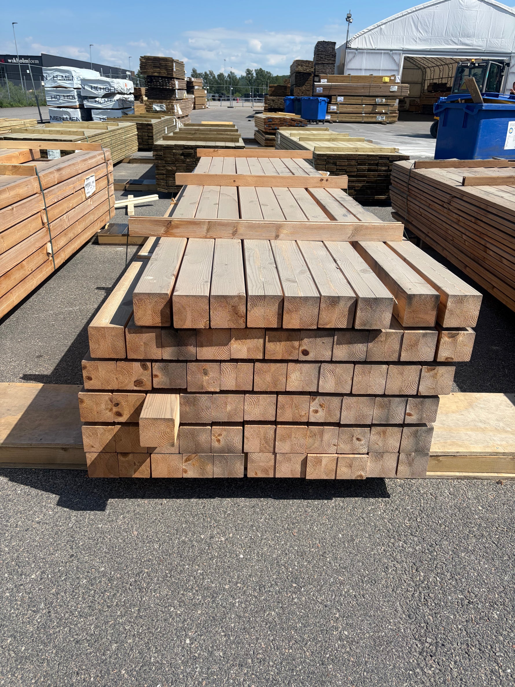 Paket Limträstolpar 92x92mm, 3,58m 64st (Furu)