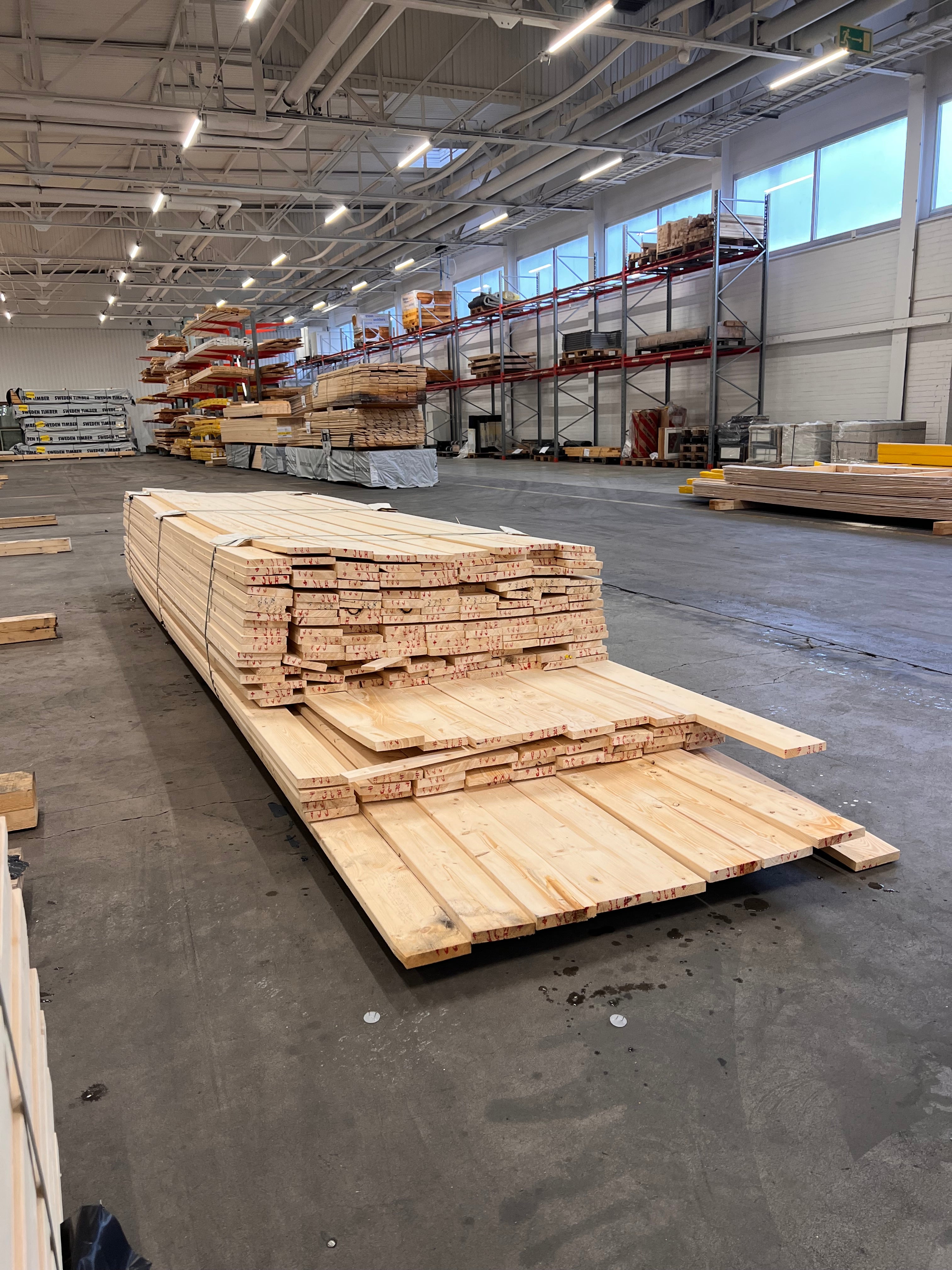 Paket Ytterpanelbrädor 22x120 179st 3,60- 4,80m (B-Sortering)