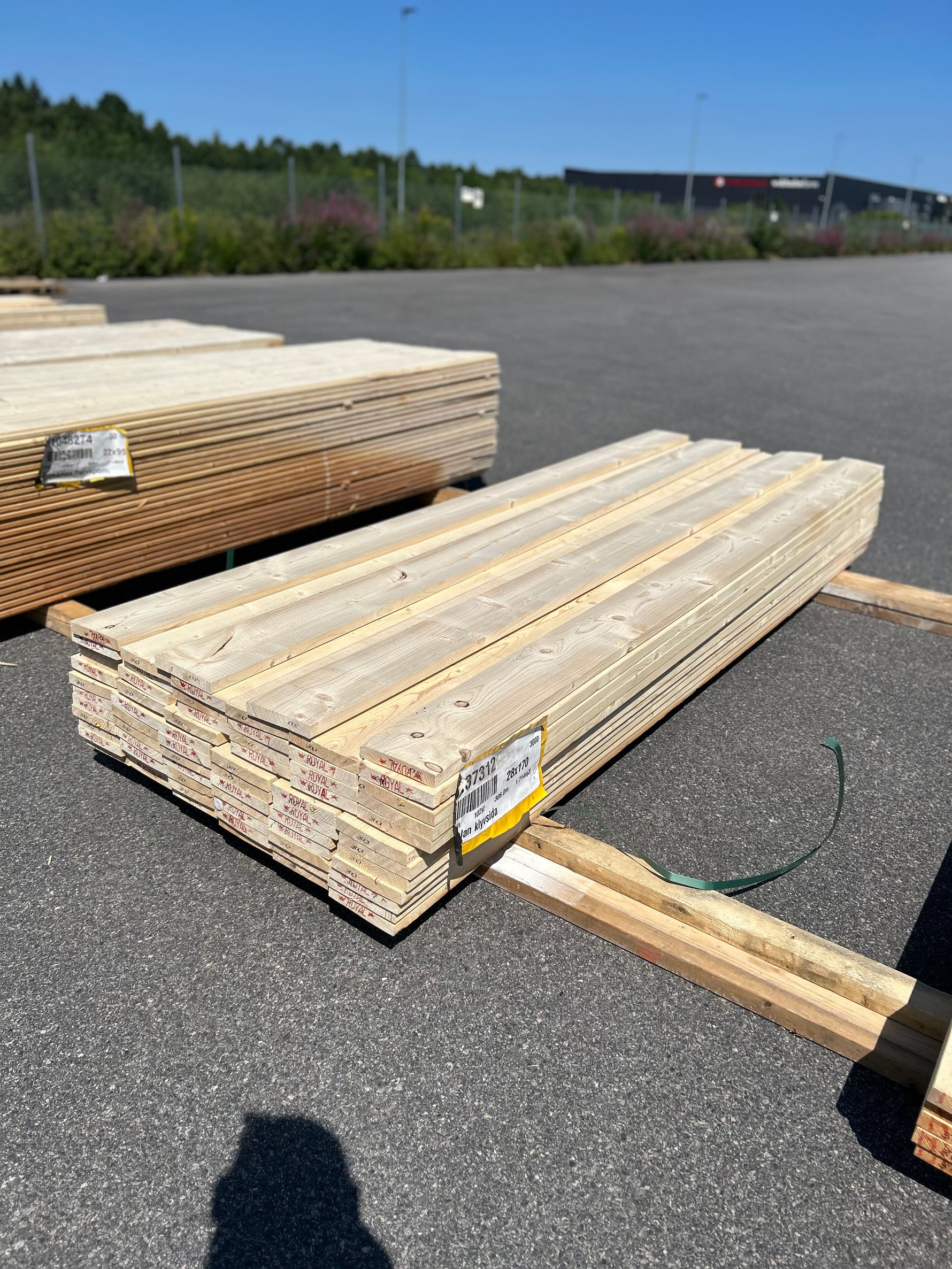 Paket Finsågade Brädor 28x170mm 3.0m 70st Obehandlade