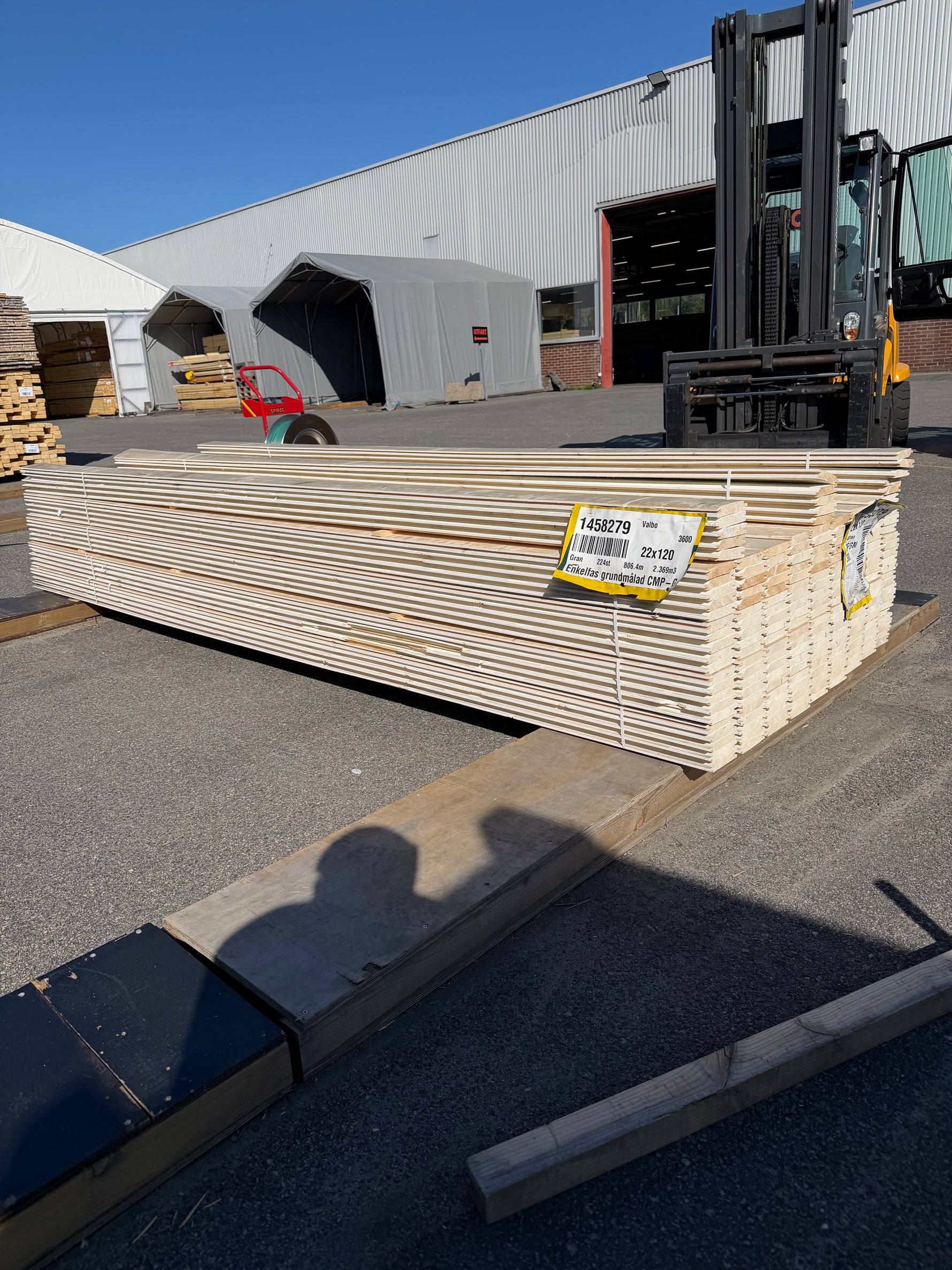 Paket Ytterpanel Enkelfas 22x120mm 3.60m, 195 st