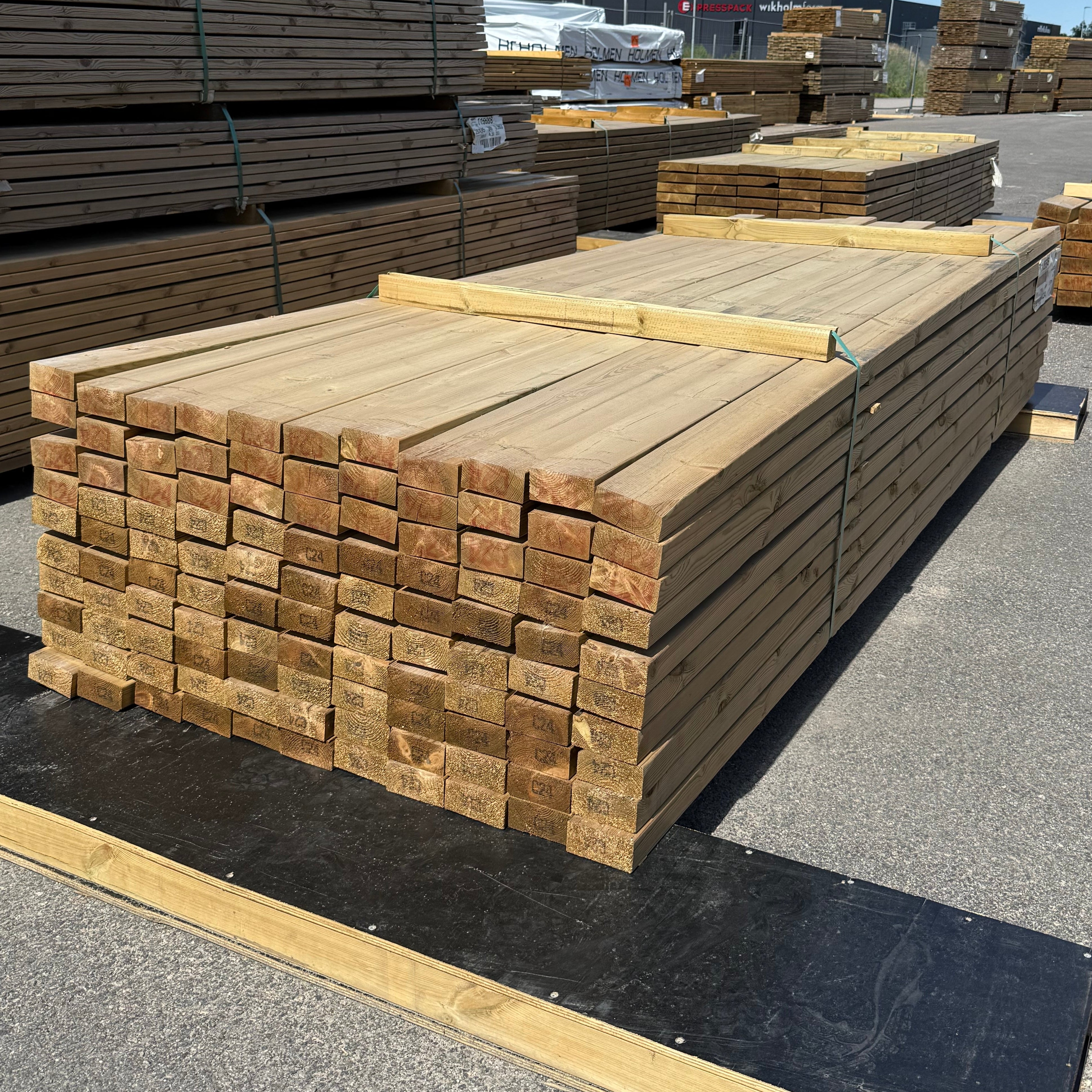 Paket Tryckimpregnerade Reglar 45x95mm, 110st 3.0m (C24)