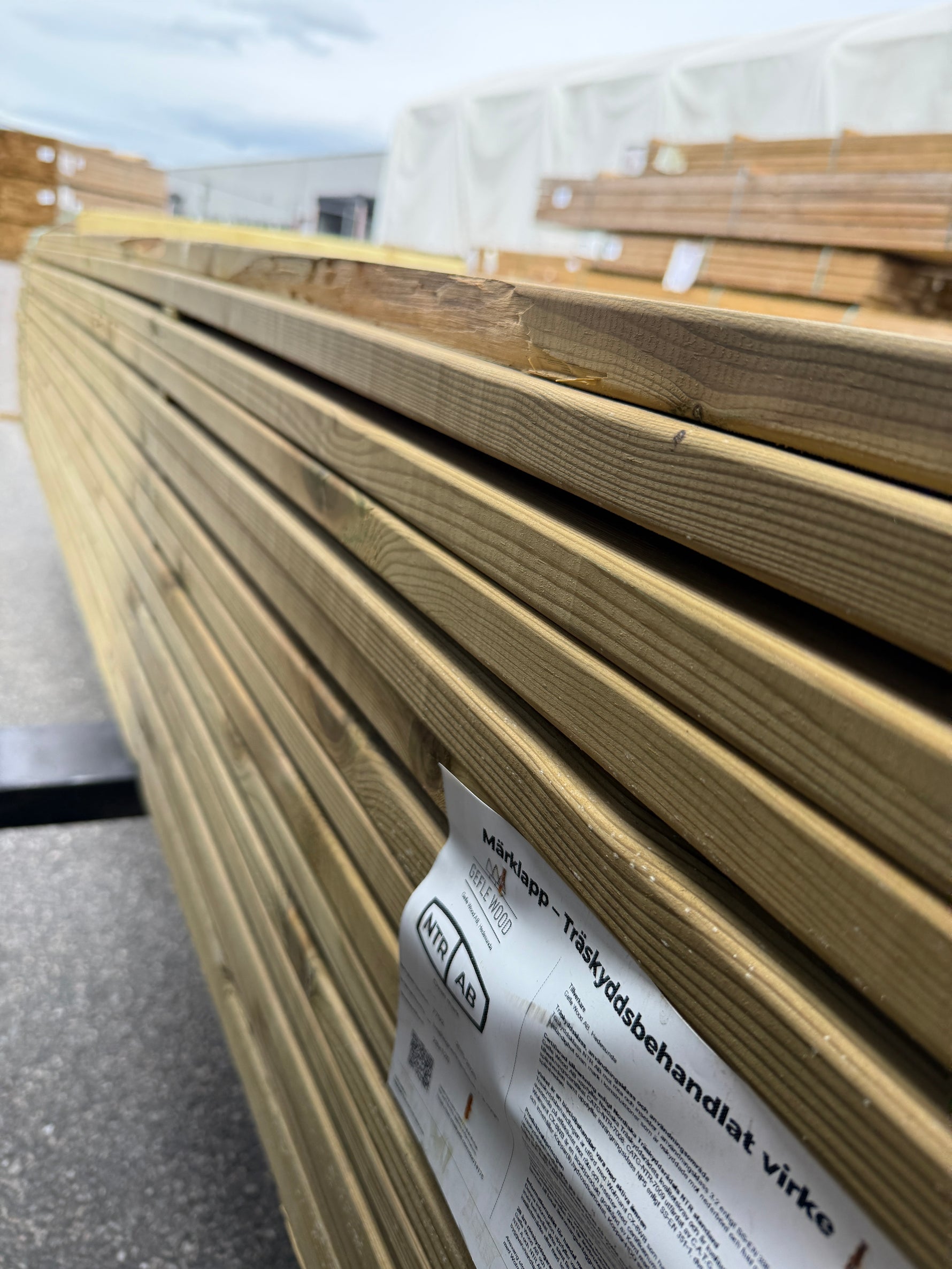 Paket Tryckimpregnerad Trall 28x120 mm – 4,80 m 144st (G4-3)