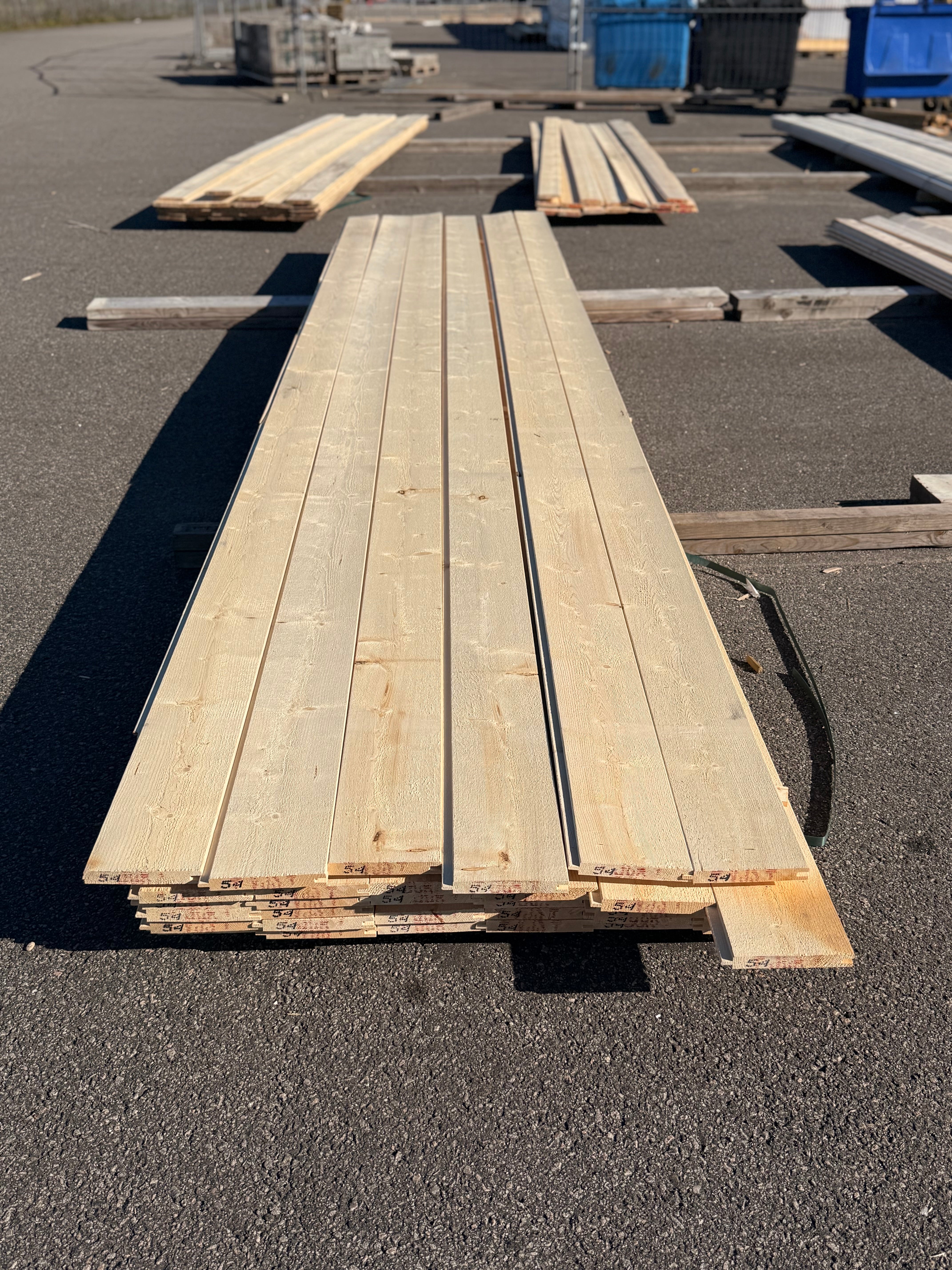 Paket Ytterpanel 22x170mm – 35 st (5,40 m, gran, obehandlad)