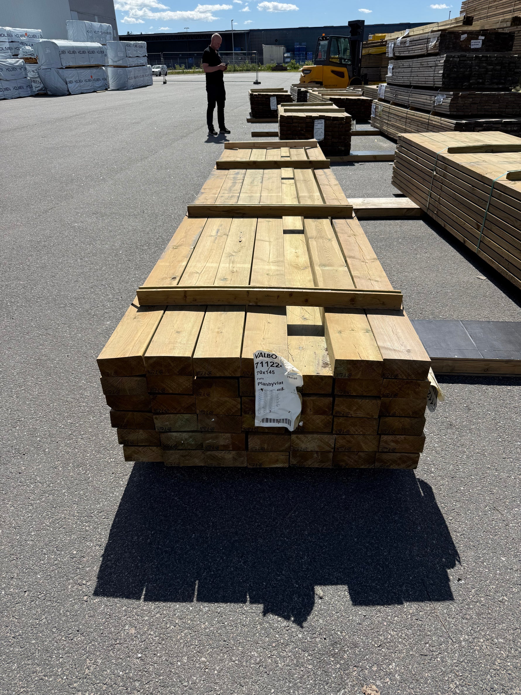 Paket ohyvlade Reglar 70x145mm 41st 4.80m (NTR A)