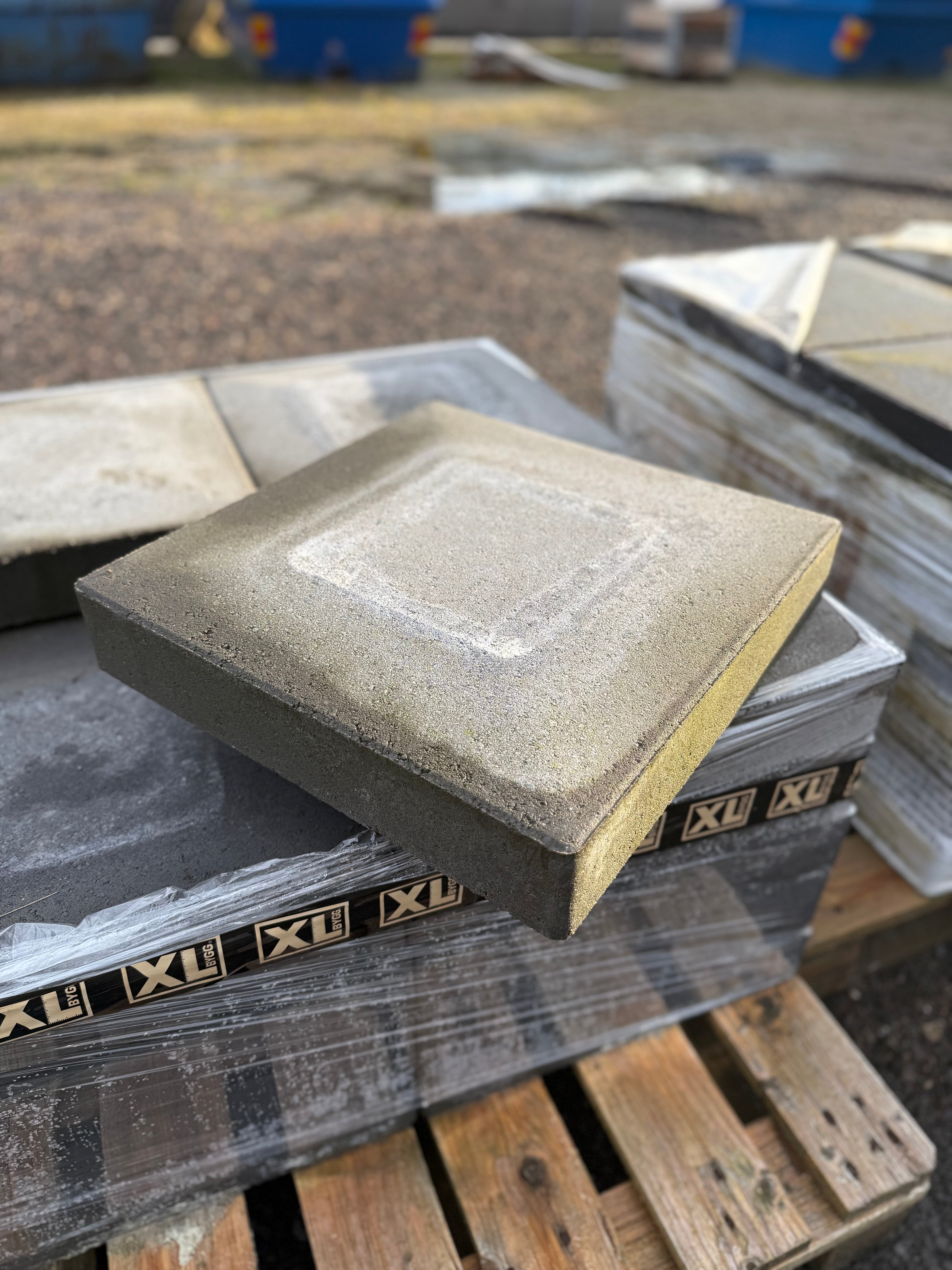 Parti Stolptopp Patina 400x400x80mm – Grafit (44 st)