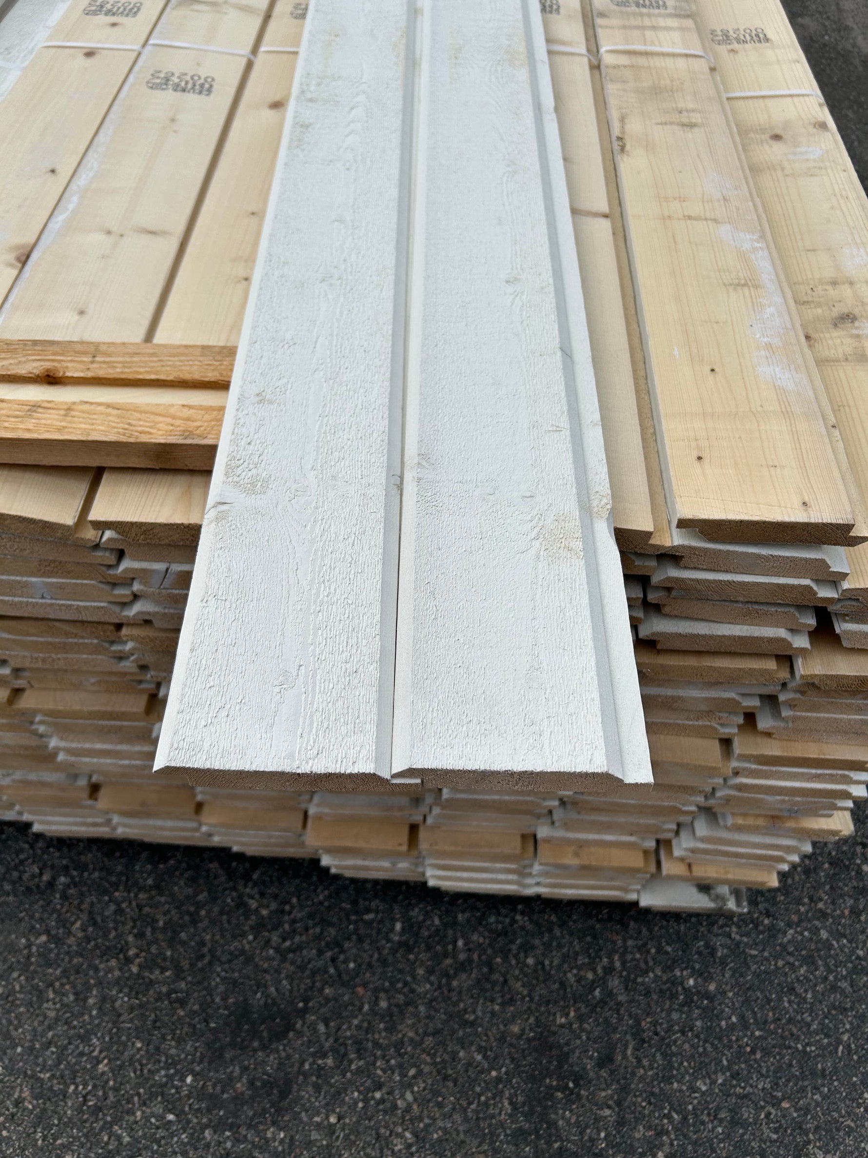 Paket Dubbelfas Halvspont 22x120mm 4,50m 222st Grundmålad