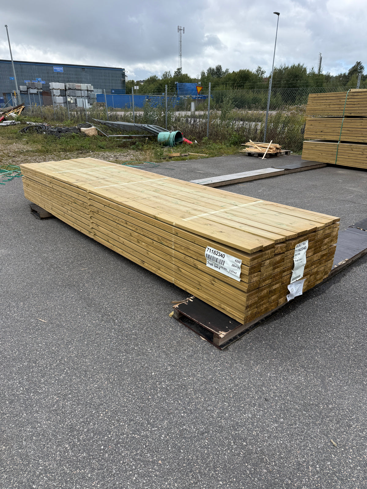 Paket Tryckimpregnerad Trall 28x120mm, 153st 4,20m (G4-2)