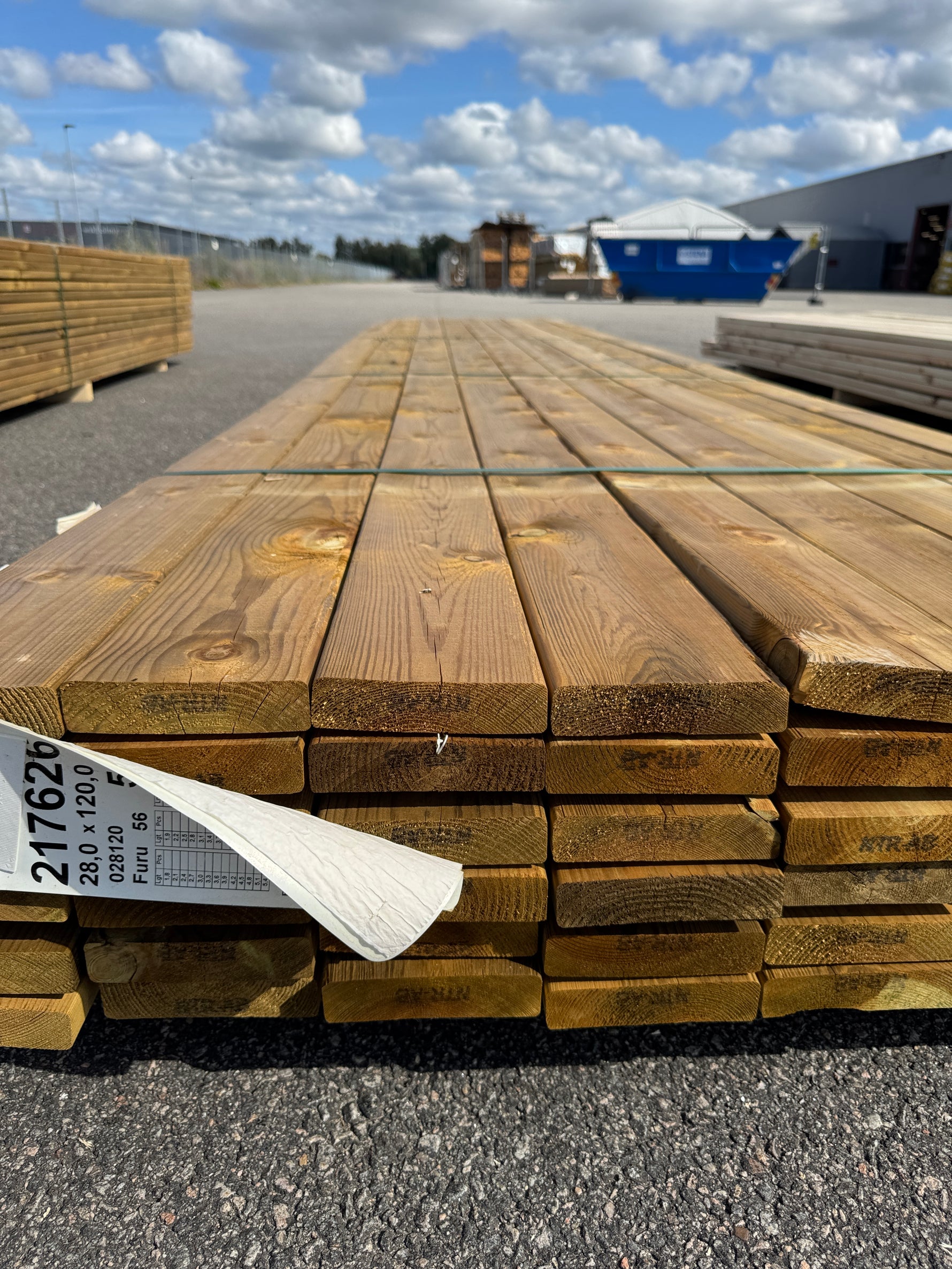 Paket Slät Trall 28x120 – 54st – 5.40 m – NTR AB – ANDRASORTERING