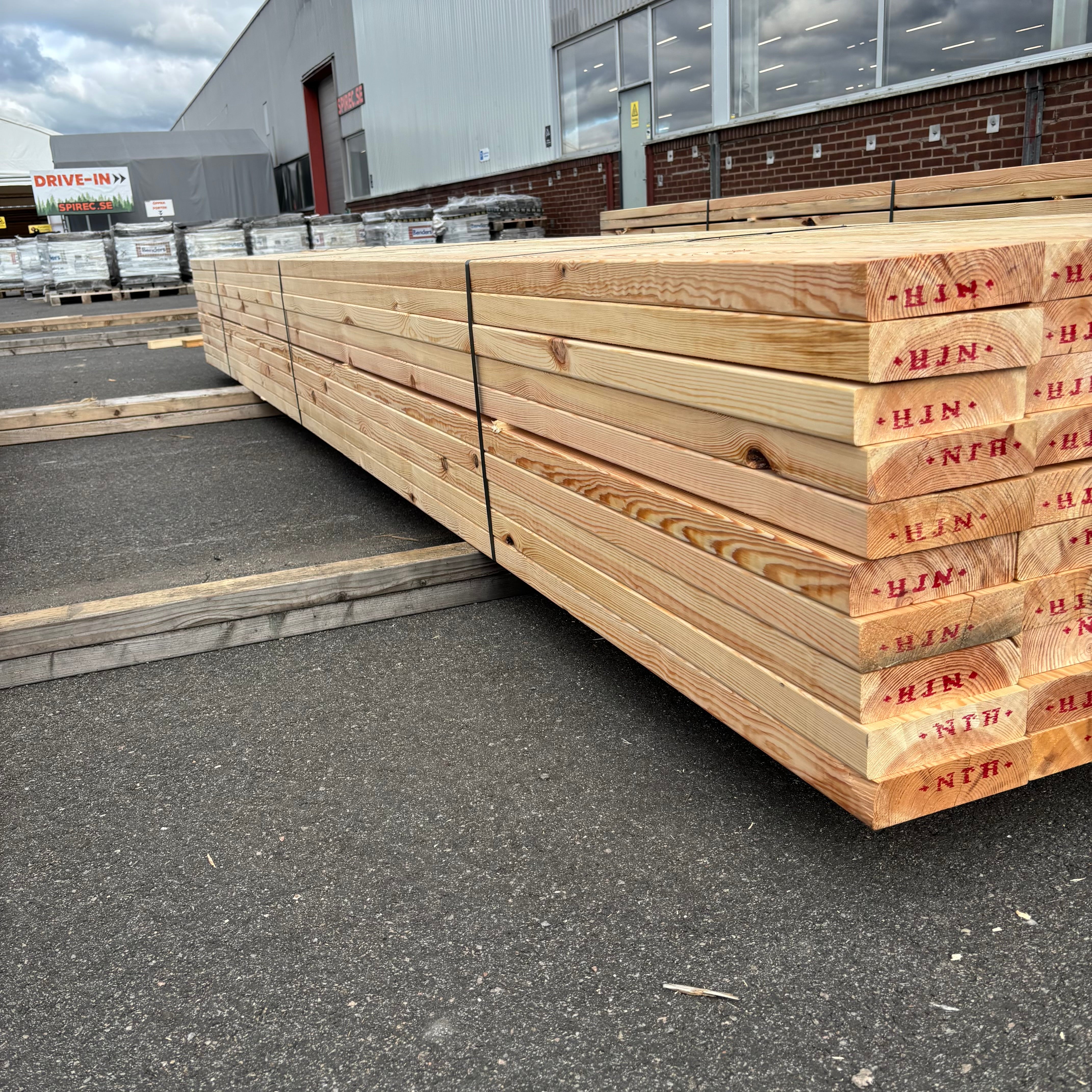 Paket Reglar 45x170mm – 60 st (4,80 m, furu)