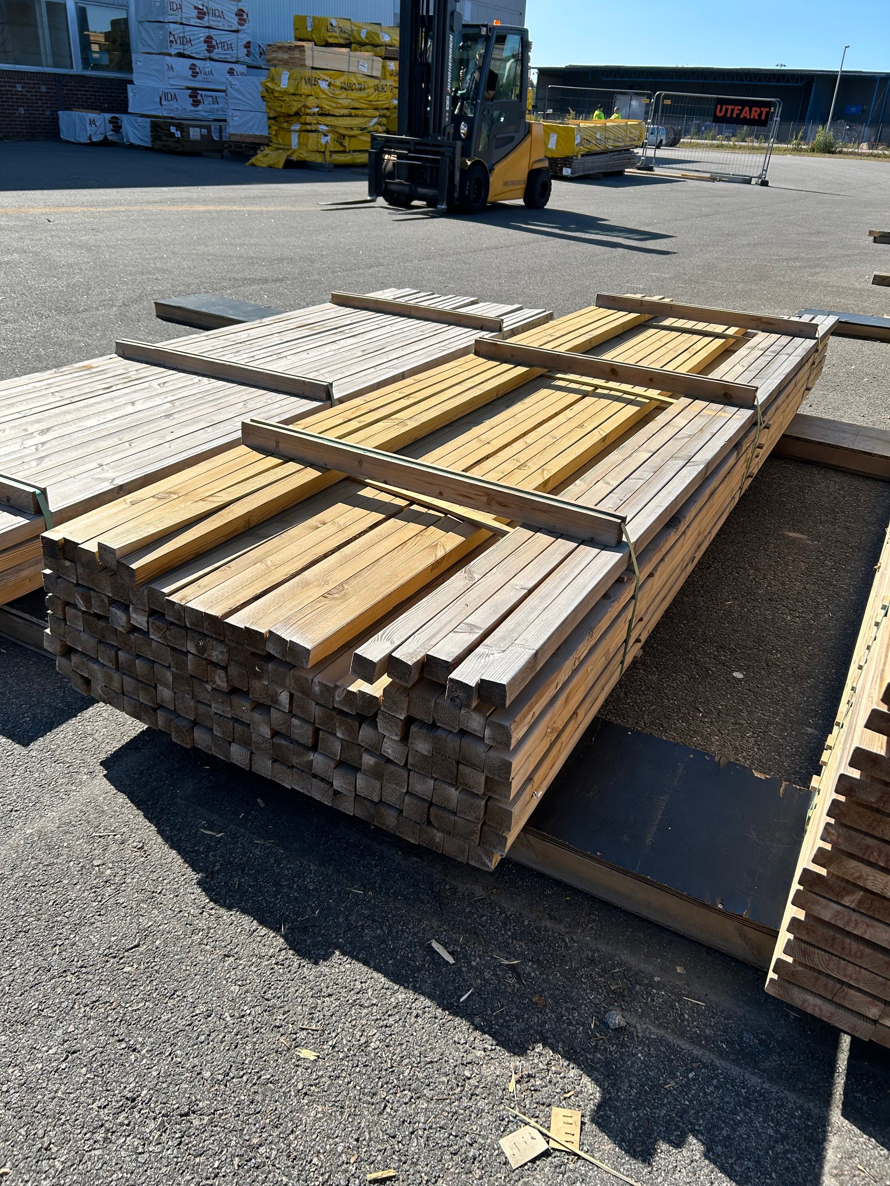 Paket Tryckimpregnerade Reglar 45x45mm 3,60m 139st- Väderbitet