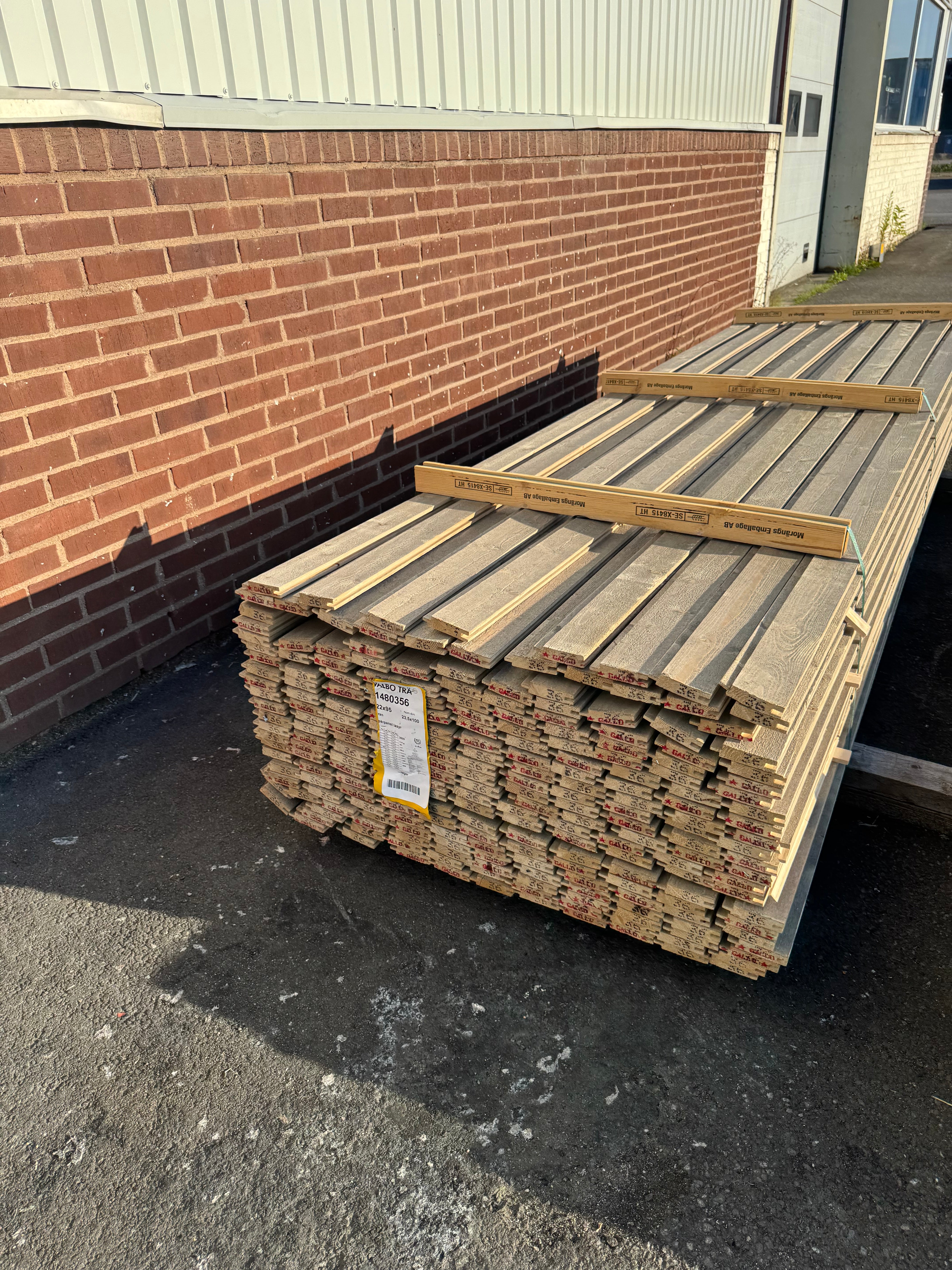 Paket Spårpanel 22x95 – 240st (3.60 m) – Lasyr