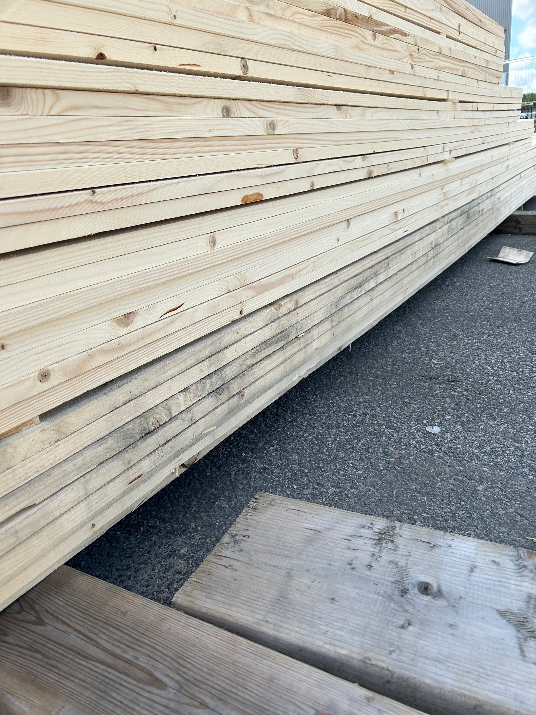 Paket Finsågade Brädor 22x170mm, 200st 3,00–5,40m (Andra sortering)
