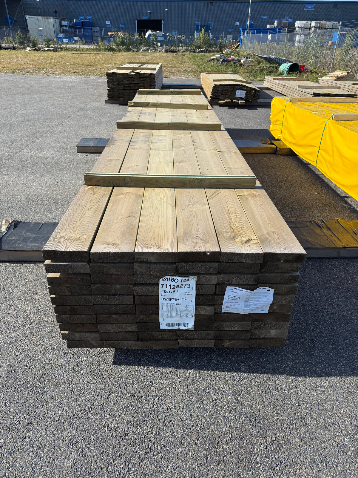 Paket Tryckimpregnerade Reglar 45x170mm 5,10m NTR-A, C24 60st