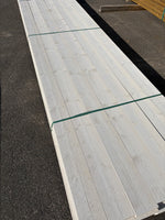 Paket Finsågad ytterpanel 22×145 mm 4,50 m – Vit Grundmålad, 42 st