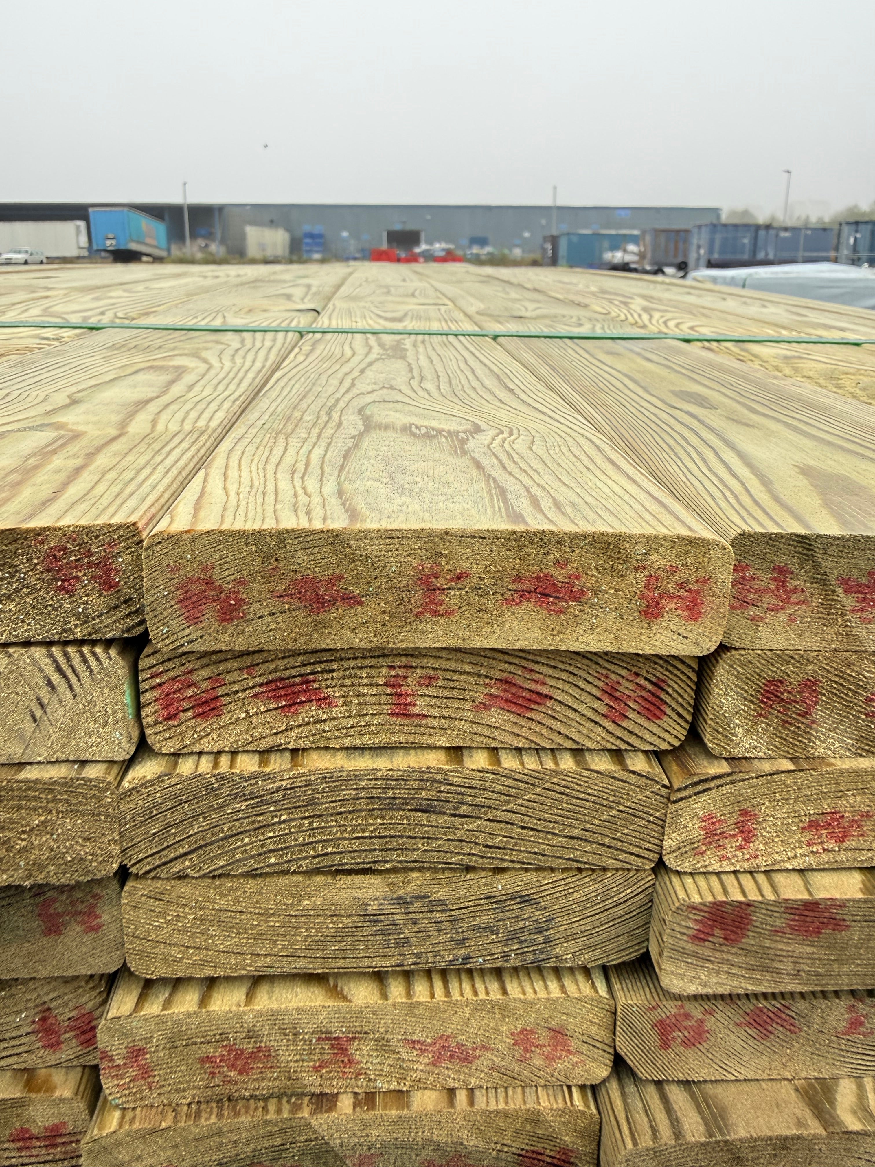 Tryckimpregnerad Trall 22x95mm Furu (Sekunda)