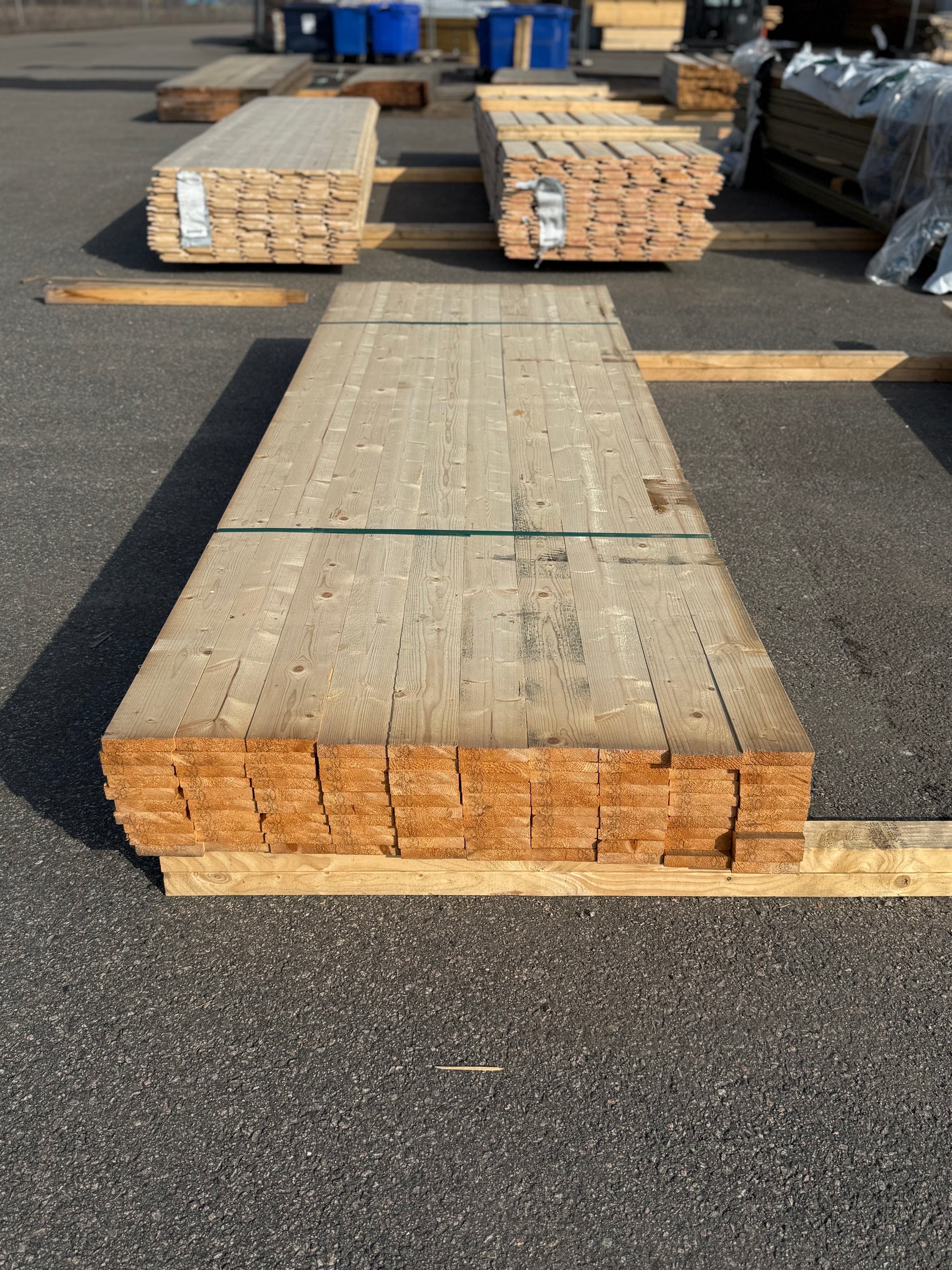 Paket Finsågade Brädor 22x95mm 100st 3.0m Gran - Spirec