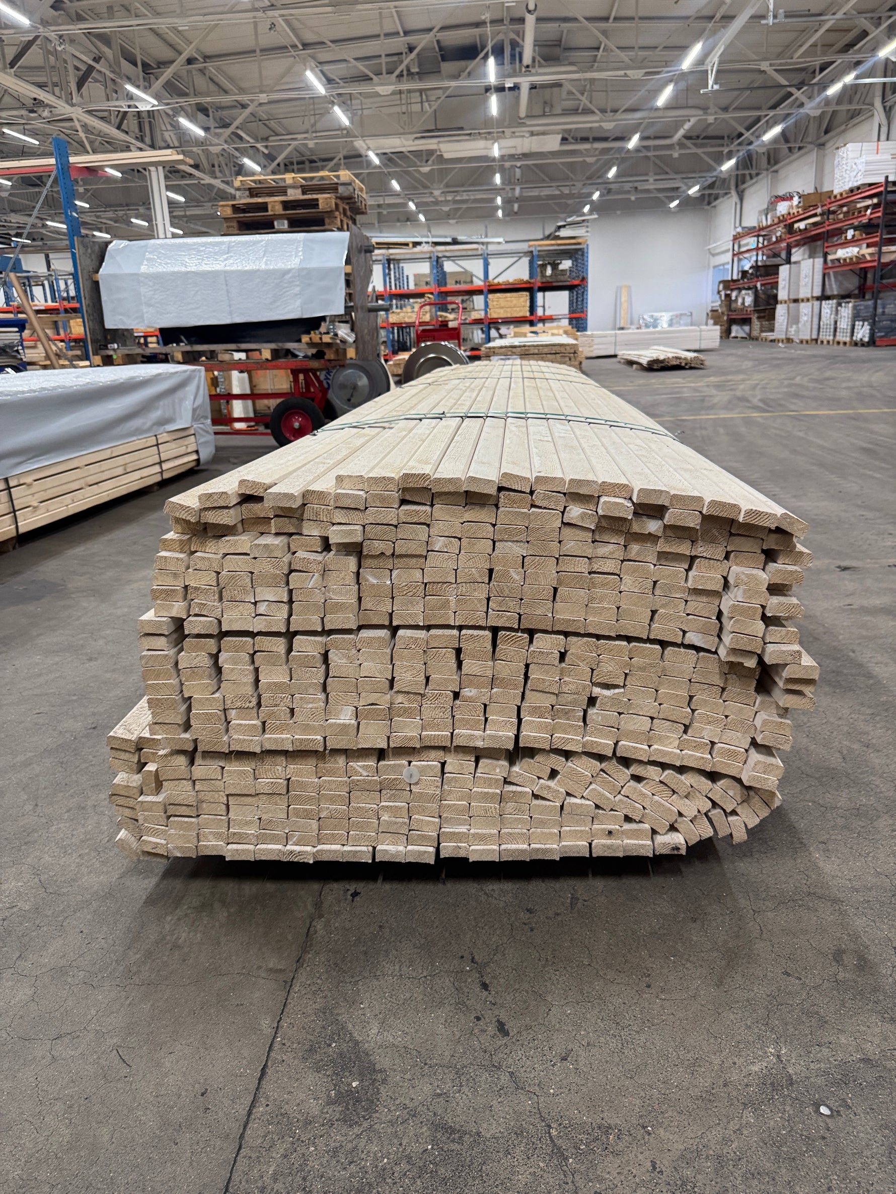 Paket Lockläkt 22x45mm, 489st 4.2m- Grundmålad