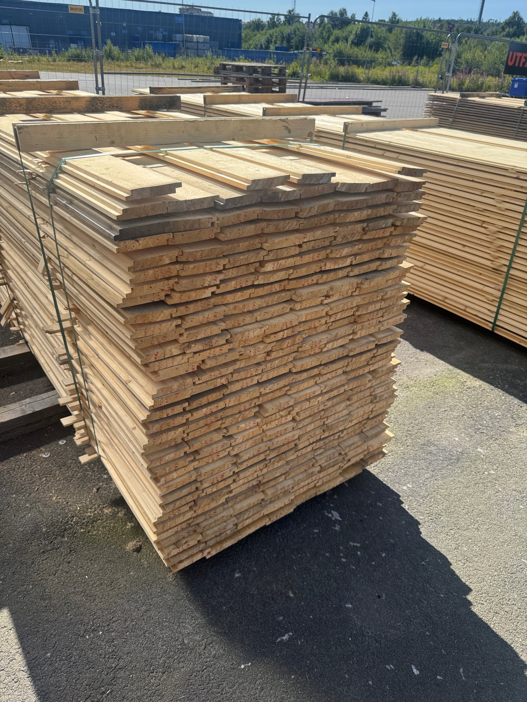 Paket Ytterpanel 22x120mm 4,80m 260st Obehandlad