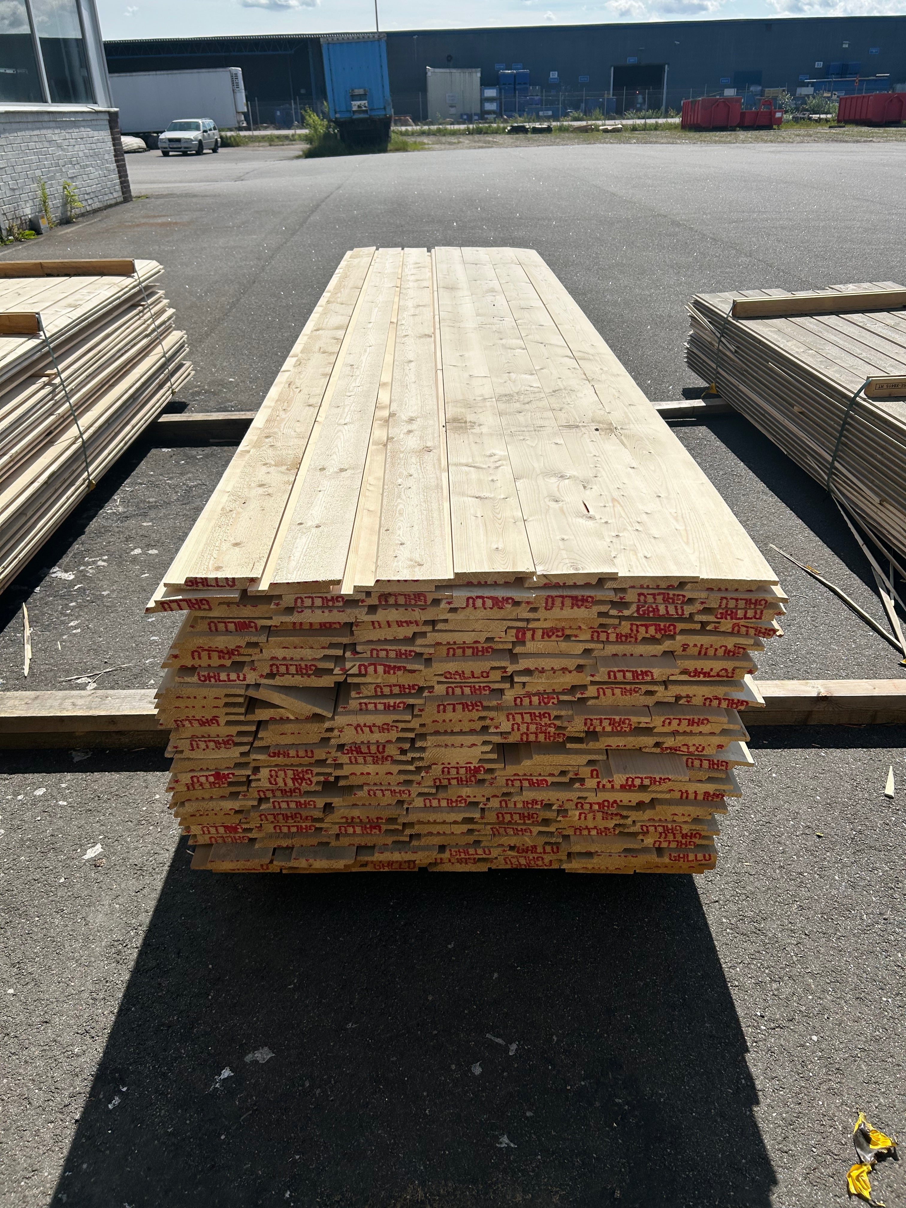 Paket Ytterpanel 22x145mm 3.60m 182st obehandlad