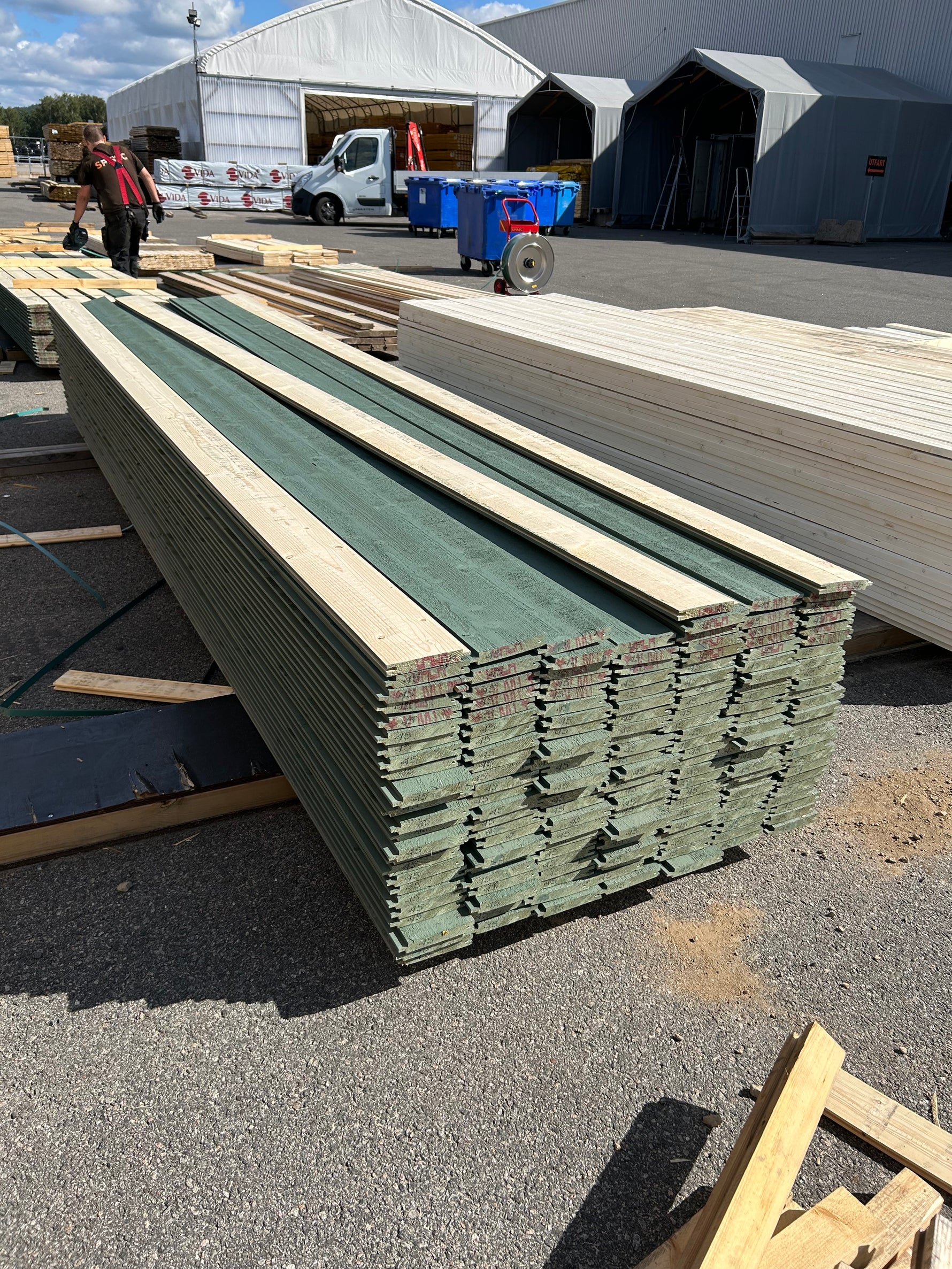 Paket Spontad Spårpanel 22x145mm 4,50m 170st Gran