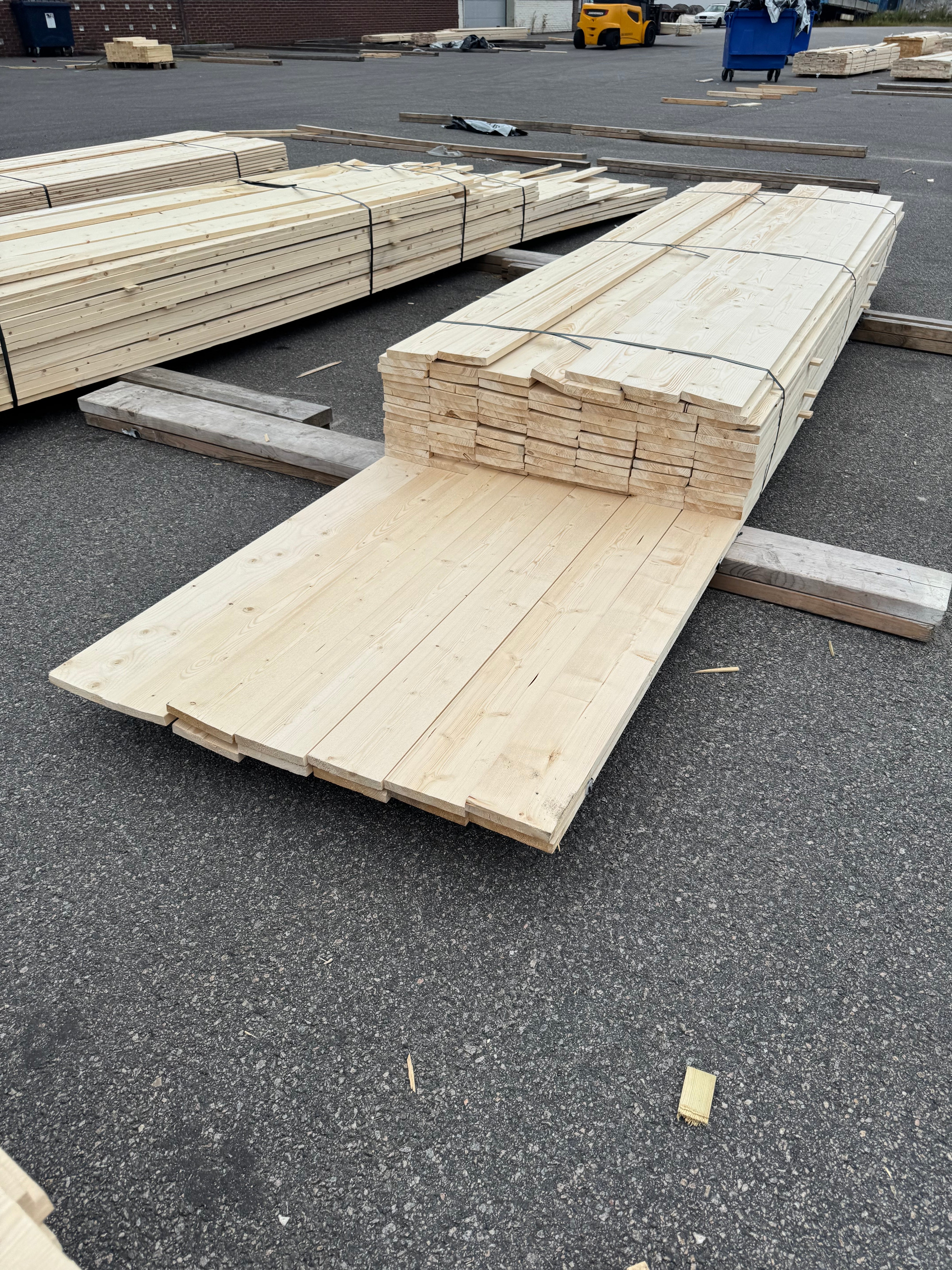 Paket Finsågad Panel 22x145mm 102st 3.0–4.20m – Andra sortering