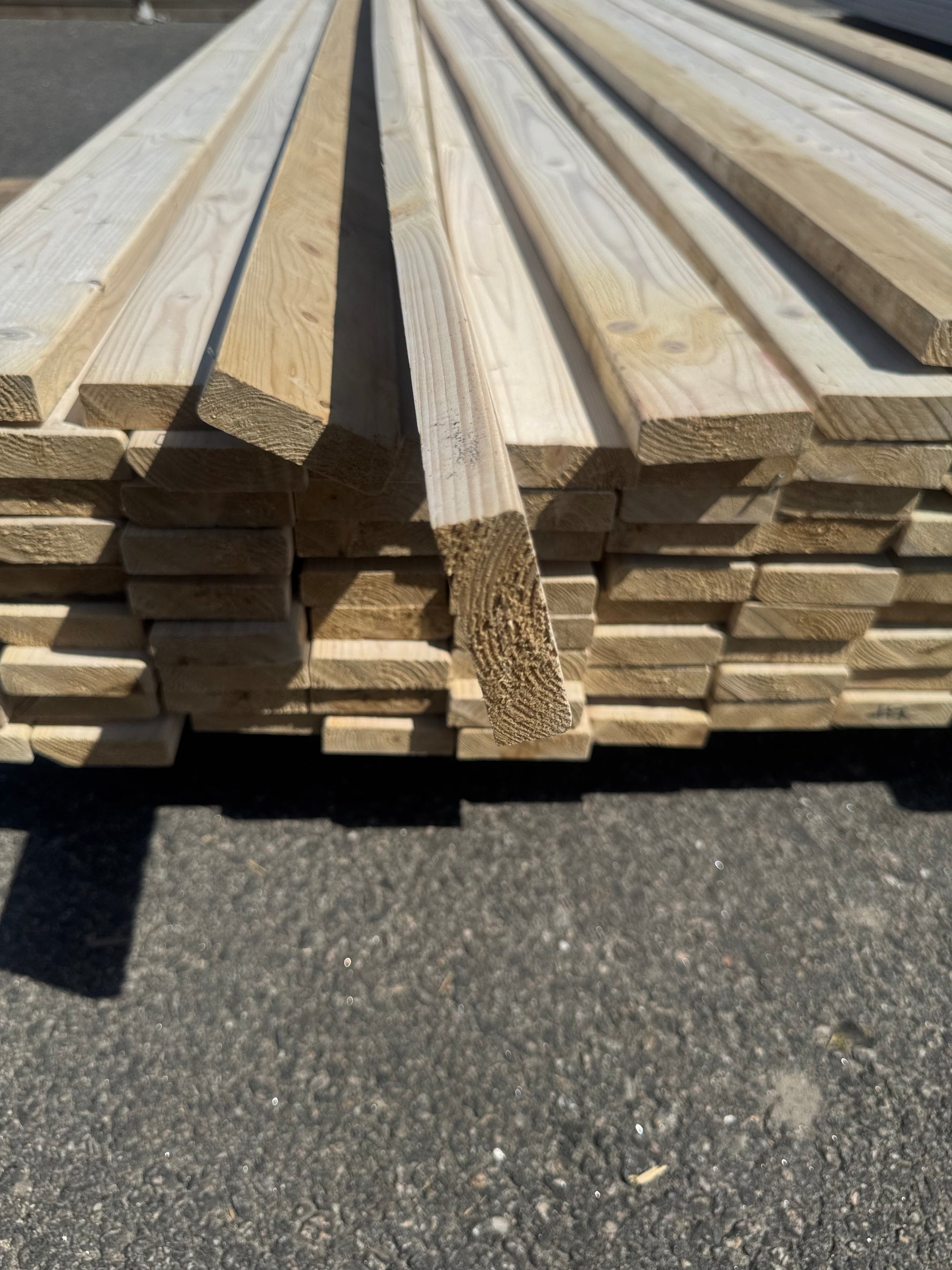 Paket Glespanel 20x70 mm, 110 st 4,50 m Vitlaserad