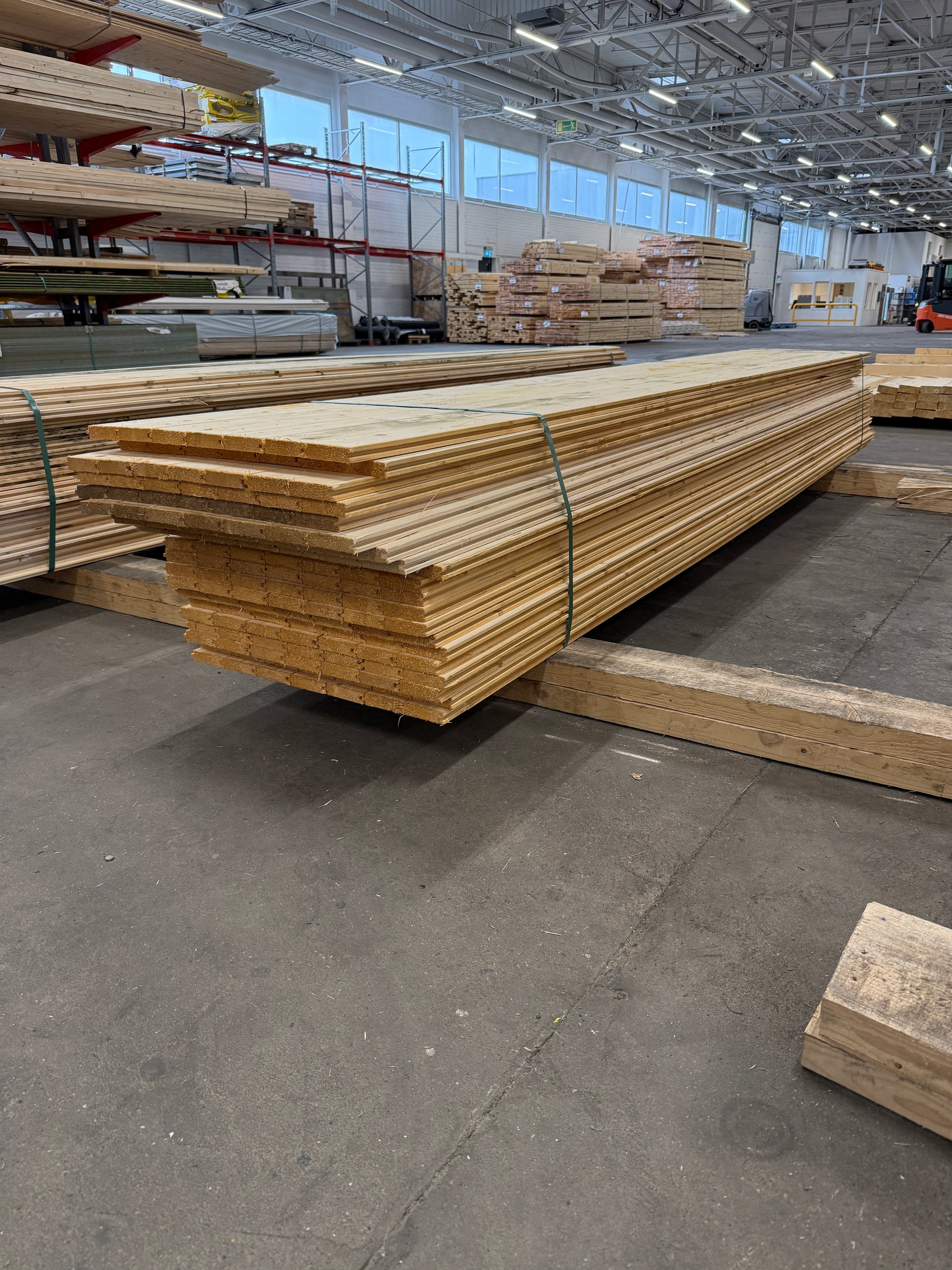 Parti Råspontluckor 20x540x3600mm 20st (Fuktskadad)