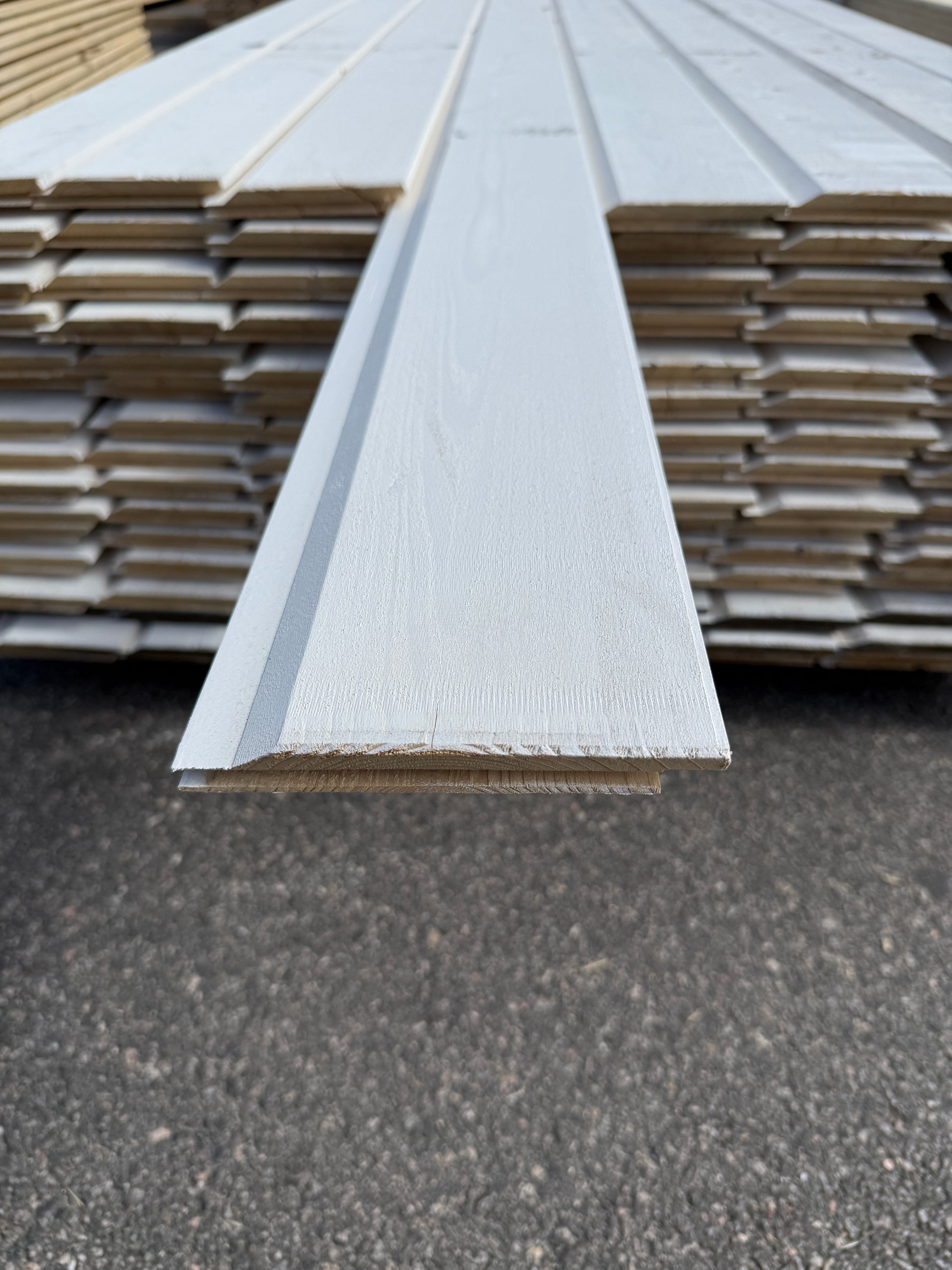 Paket Ytterpanel Enkelfasspont 22x145mm, 120st 3.60m Grundmålad