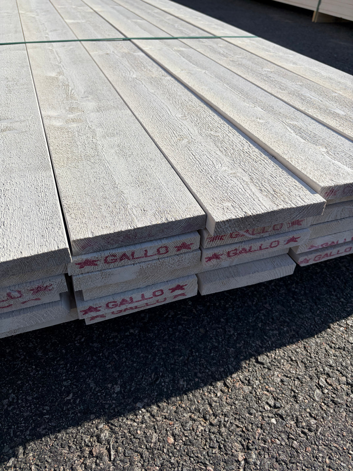 Paket Finsågad ytterpanel 22×145 mm 4,50 m – Vit Grundmålad, 42 st