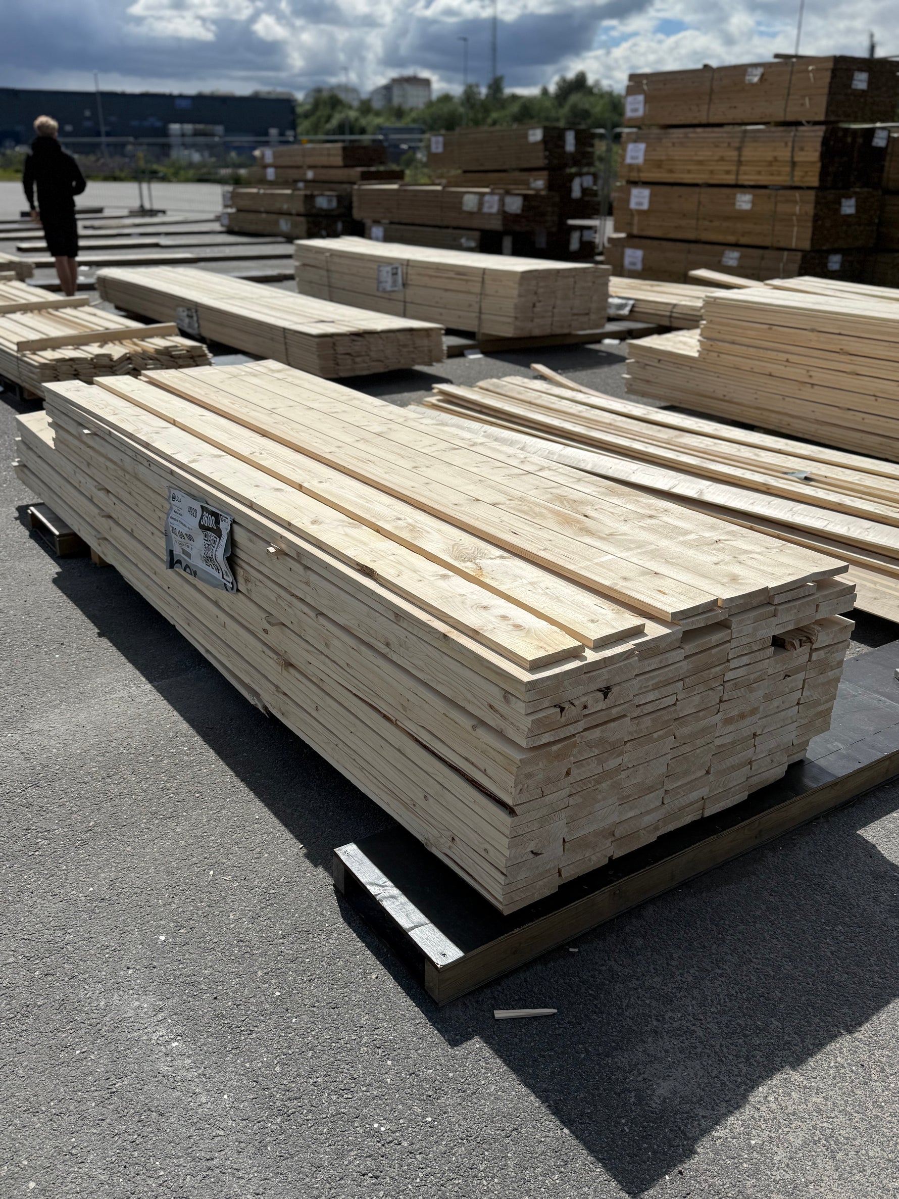 Paket Finsågade Brädor 22x145mm, 155st 3,0–3,60m (Andra sortering)