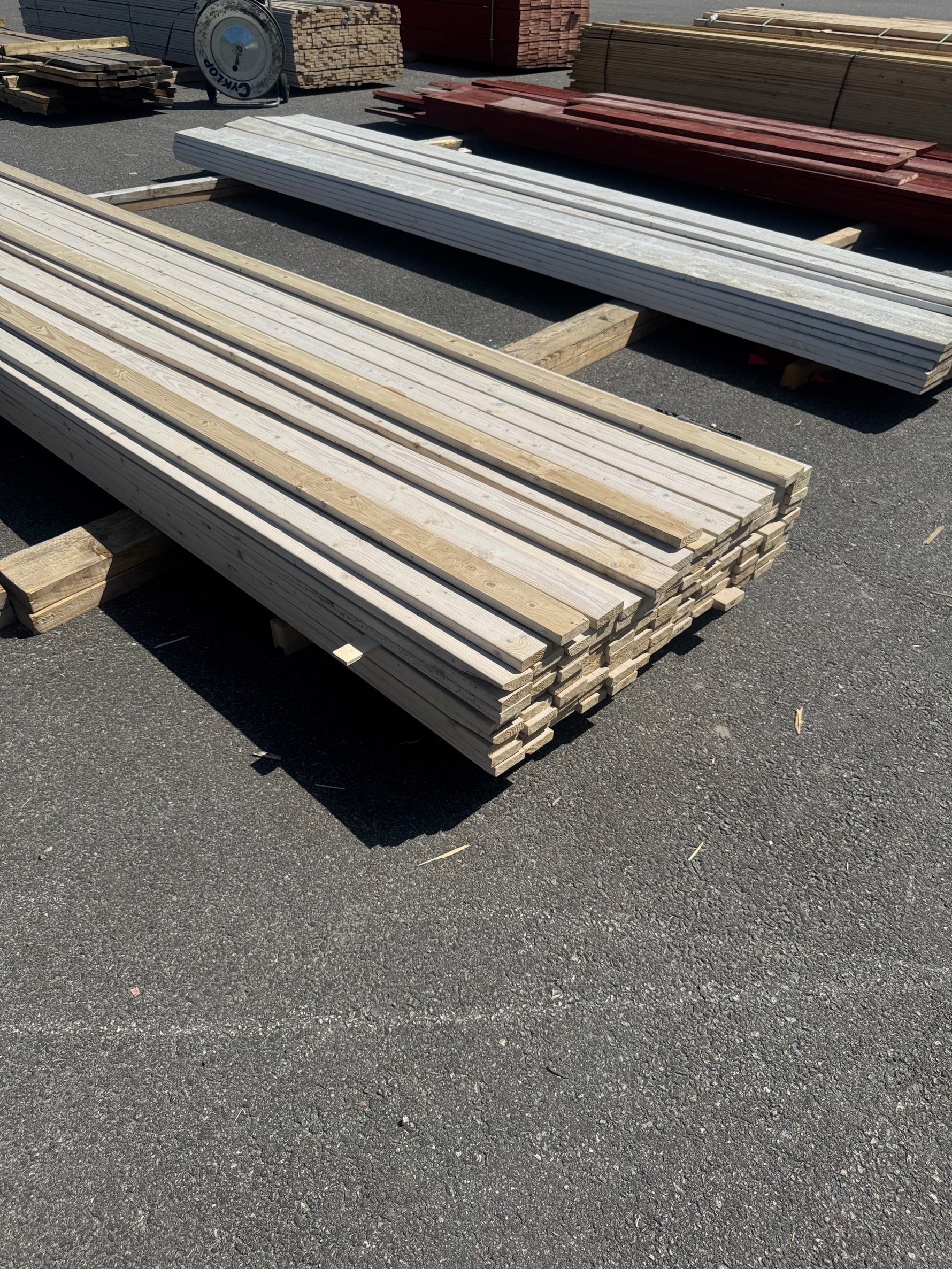 Paket Glespanel 20x70 mm, 110 st 4,50 m Vitlaserad