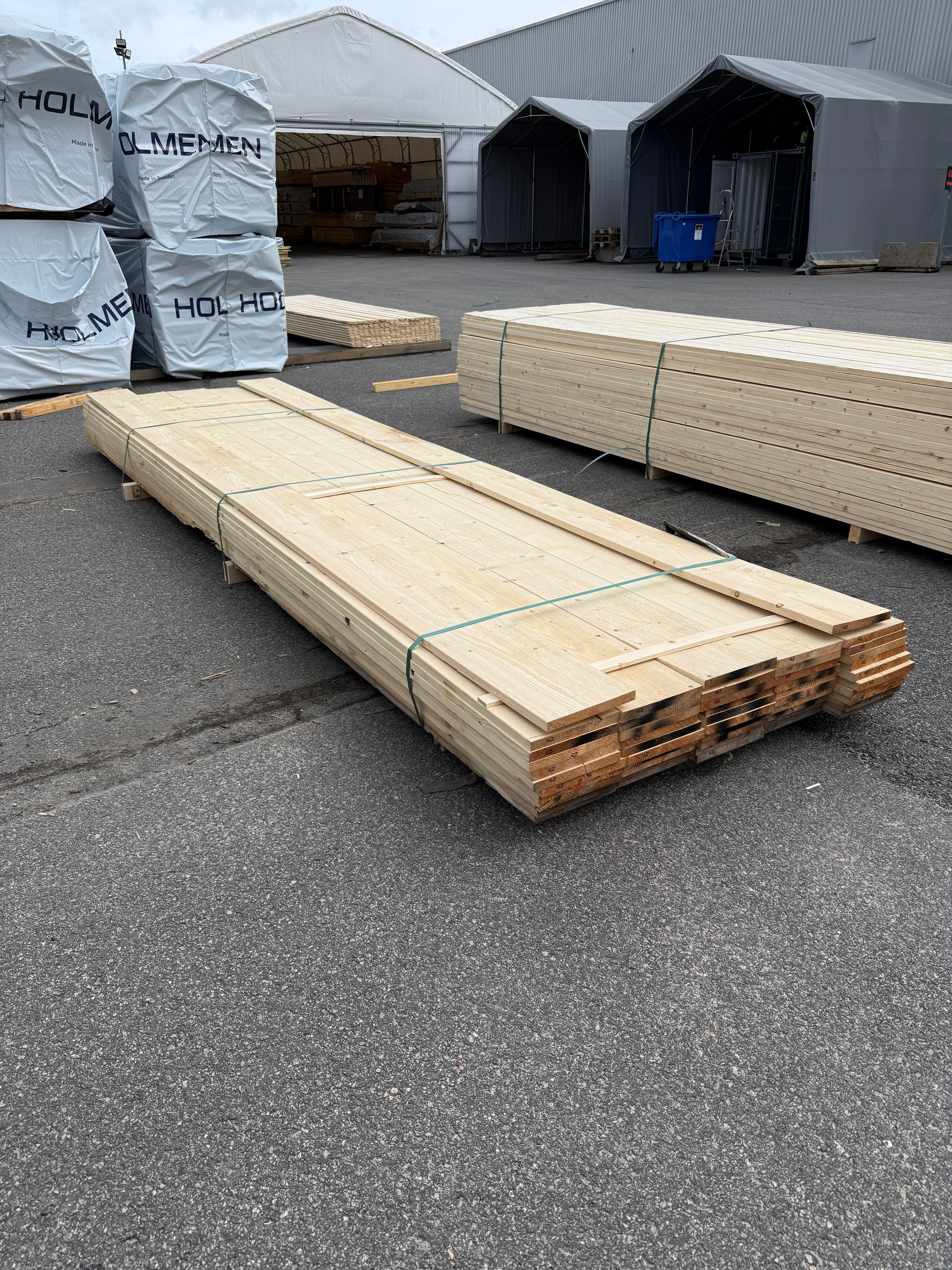 Paket Finsågade Brädor 22x220 mm – 4,20 m 52st (Obehandlad)