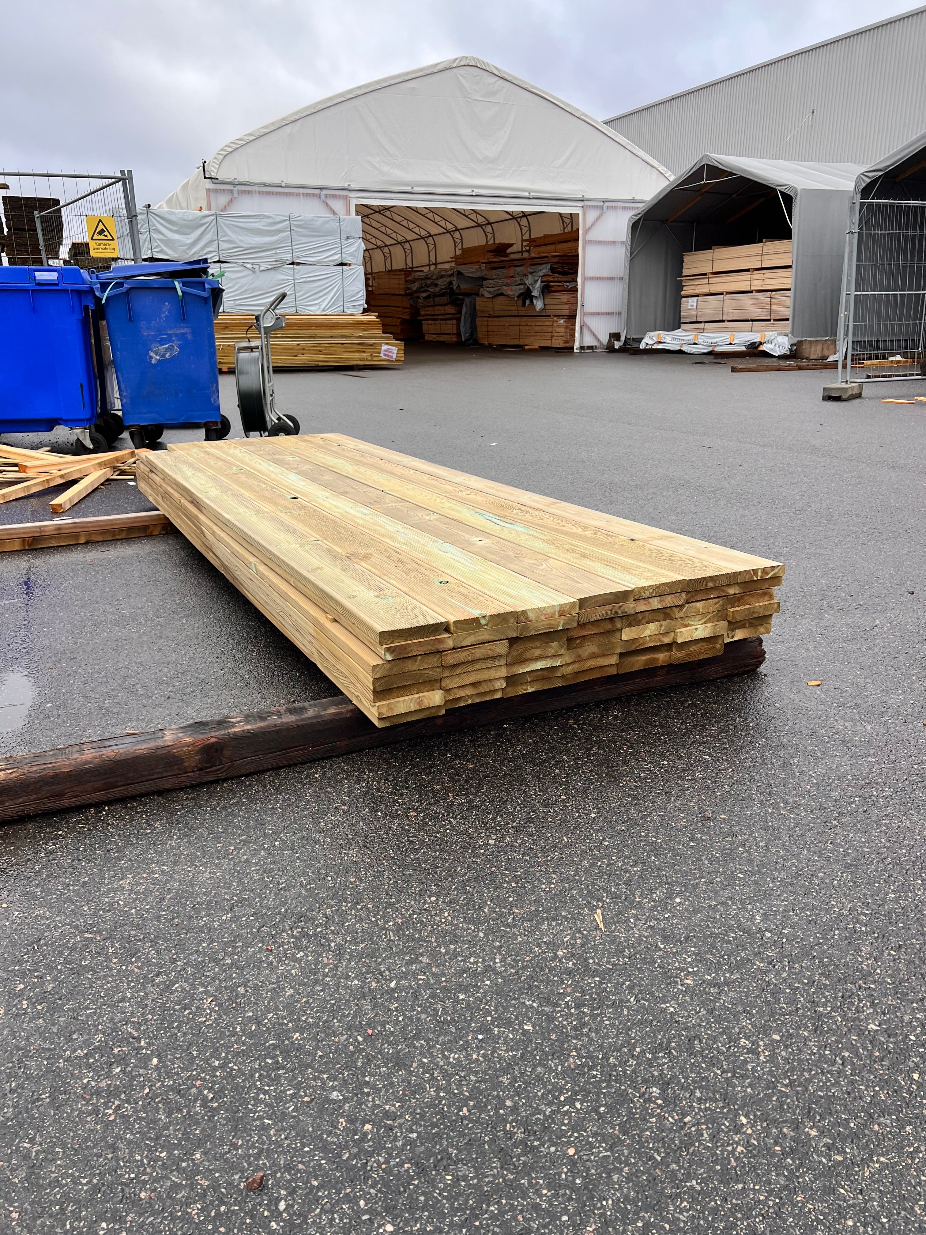 Paket Rillad Trall Tryckimpregnerad 28x145mm – 49 st (3,3 m, Furu, B-sortering)