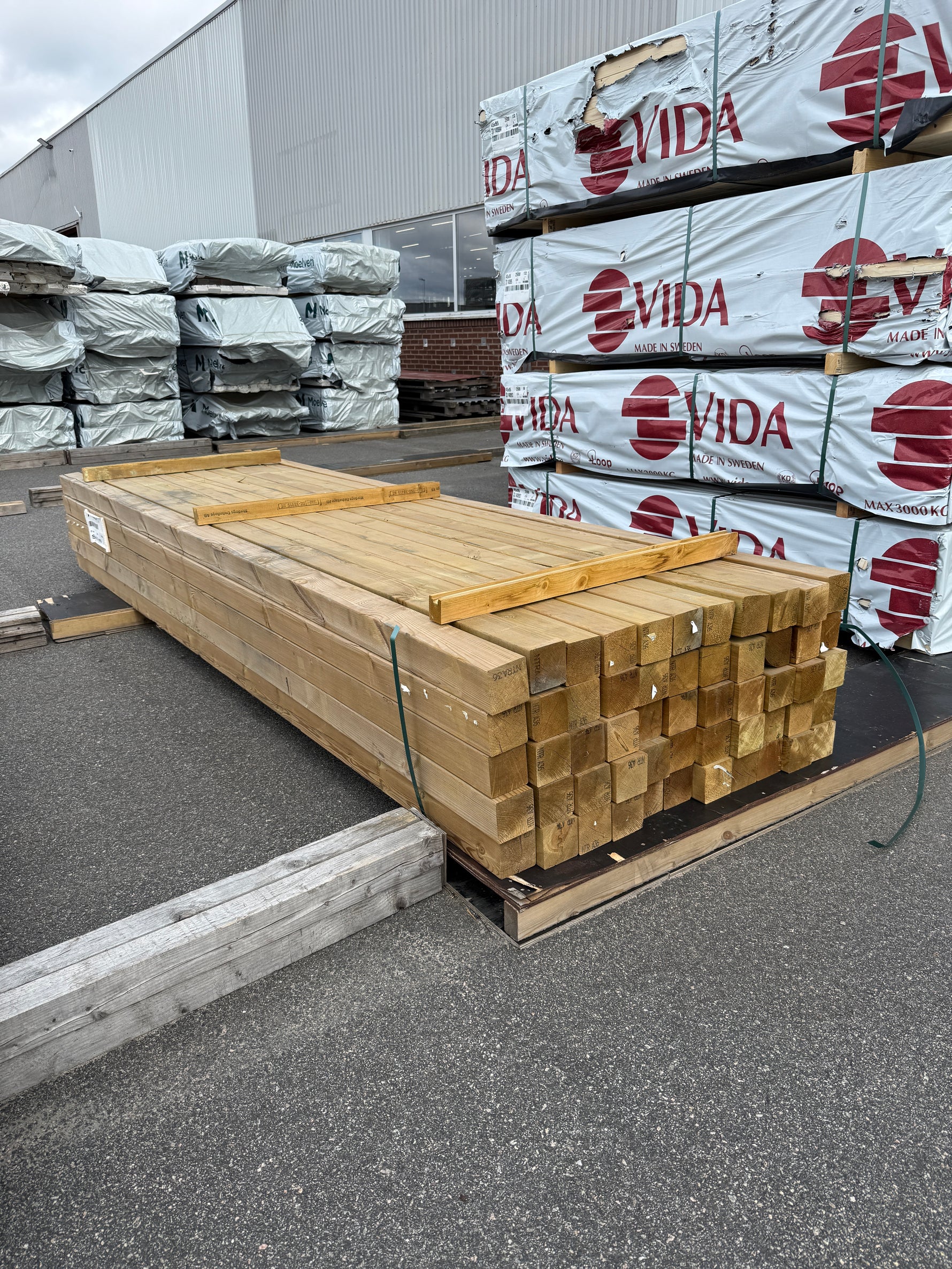 Paket Tryckimpregnerade Stolpar 95×95 mm, 55 st 3,60 m (NTR/A)